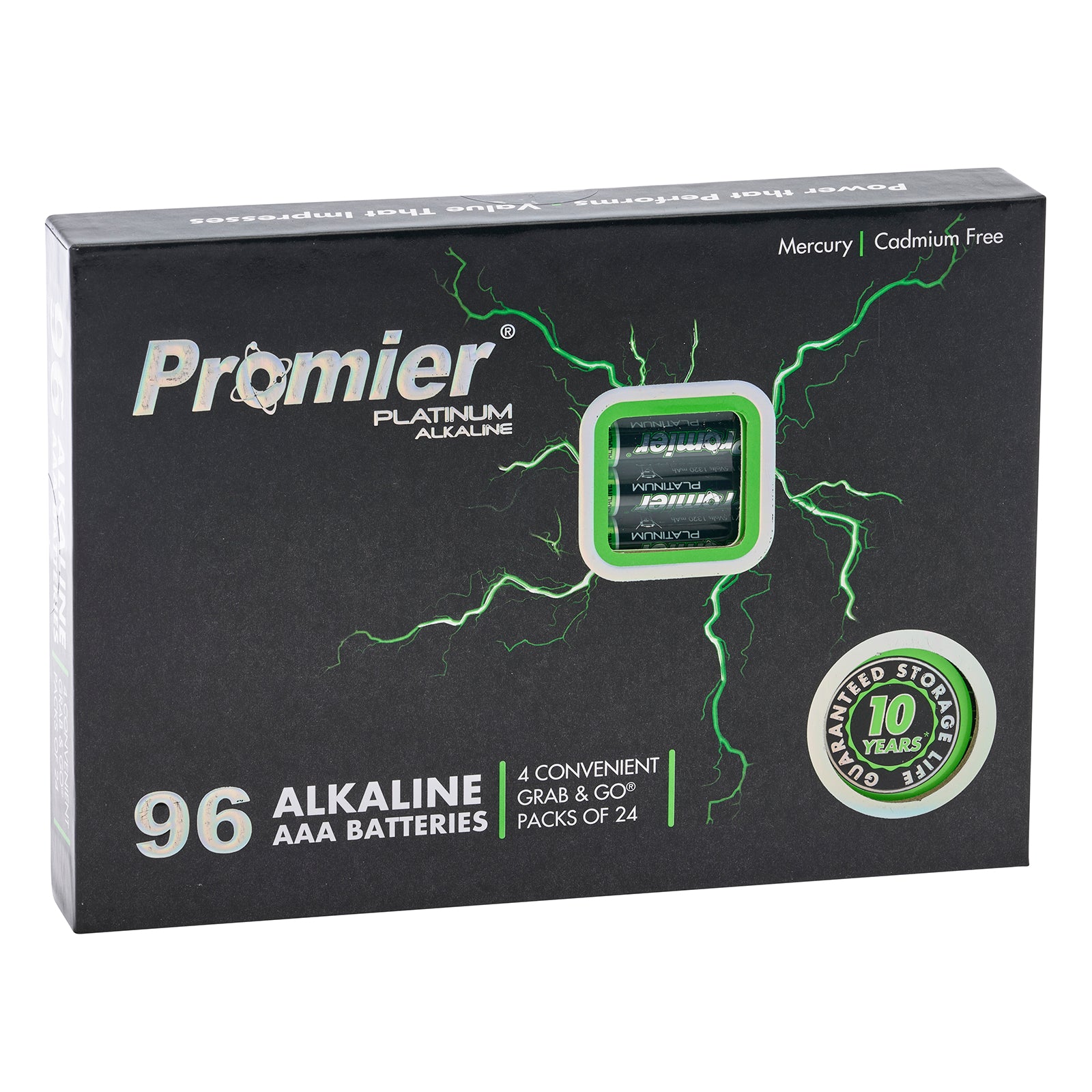 Promier® AAA Platinum Alkaline Battery 96 Pack - LitezAll - Alkaline Batteries - 11