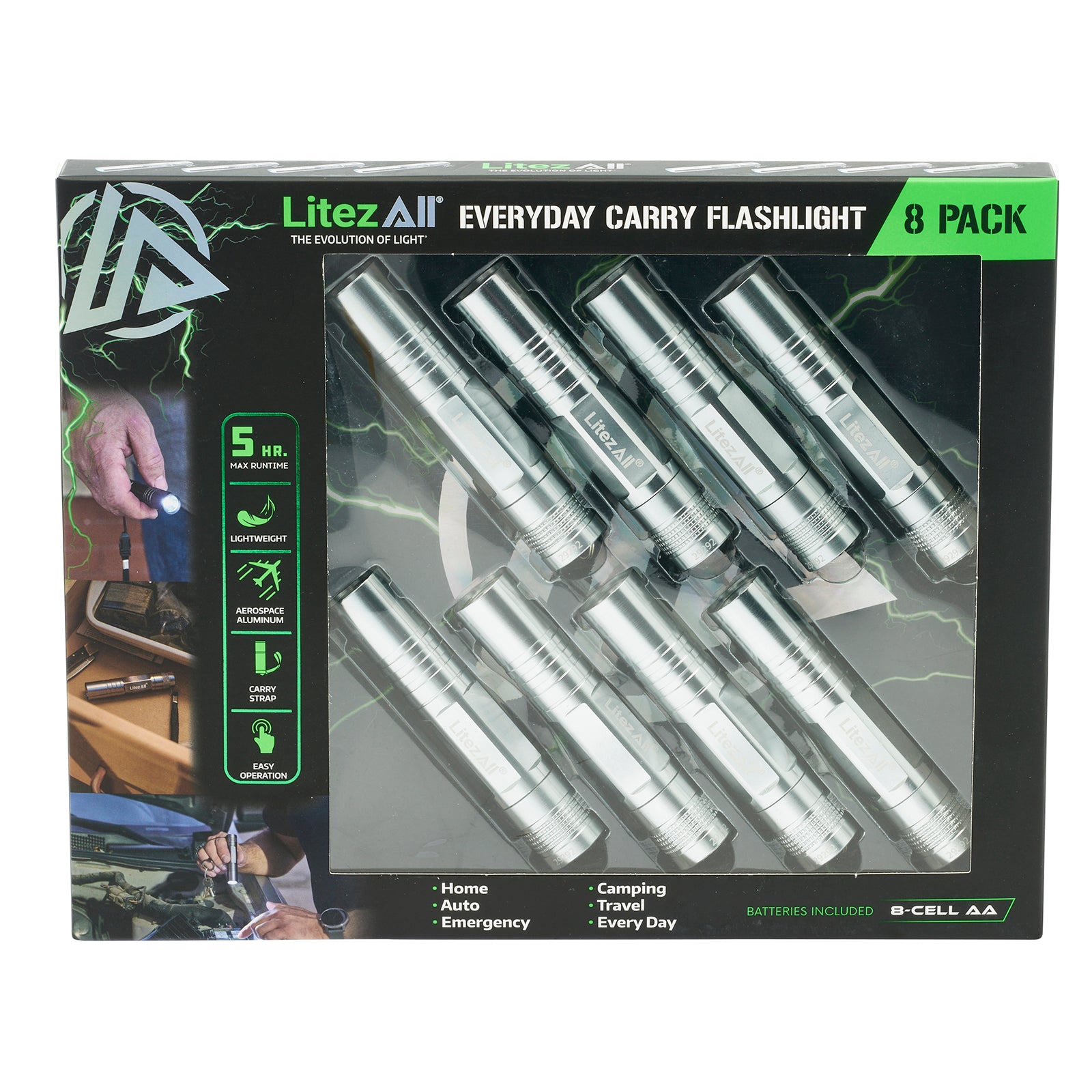 LitezAll Keychain Flashlight 8 - Pack Gift Box - LitezAll - Keychain Lights - 28
