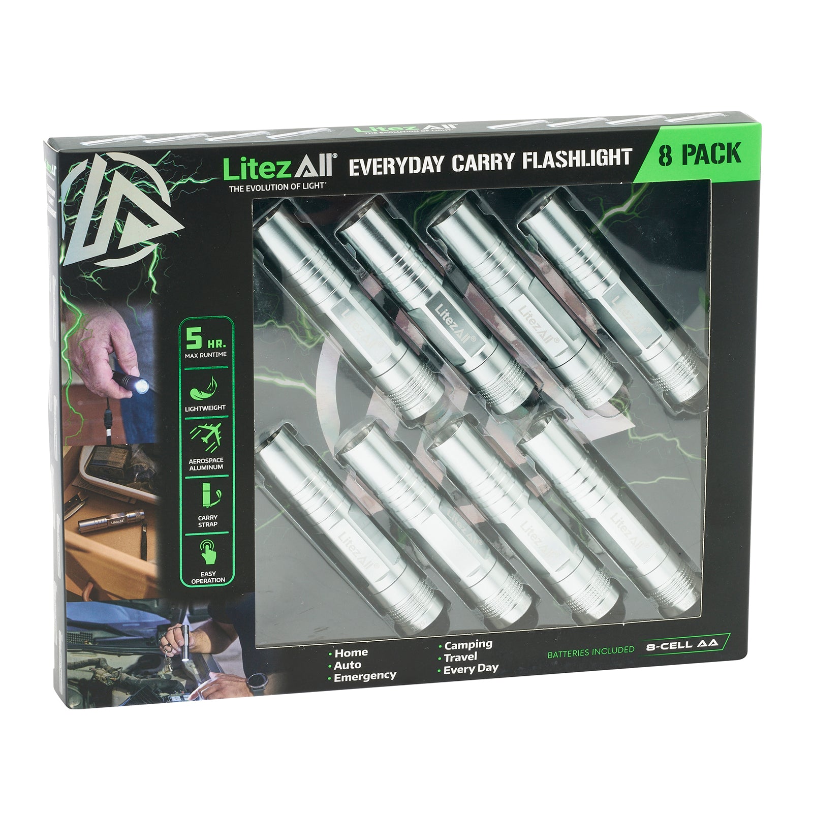 LitezAll Keychain Flashlight 8 - Pack Gift Box - LitezAll - Keychain Lights - 29
