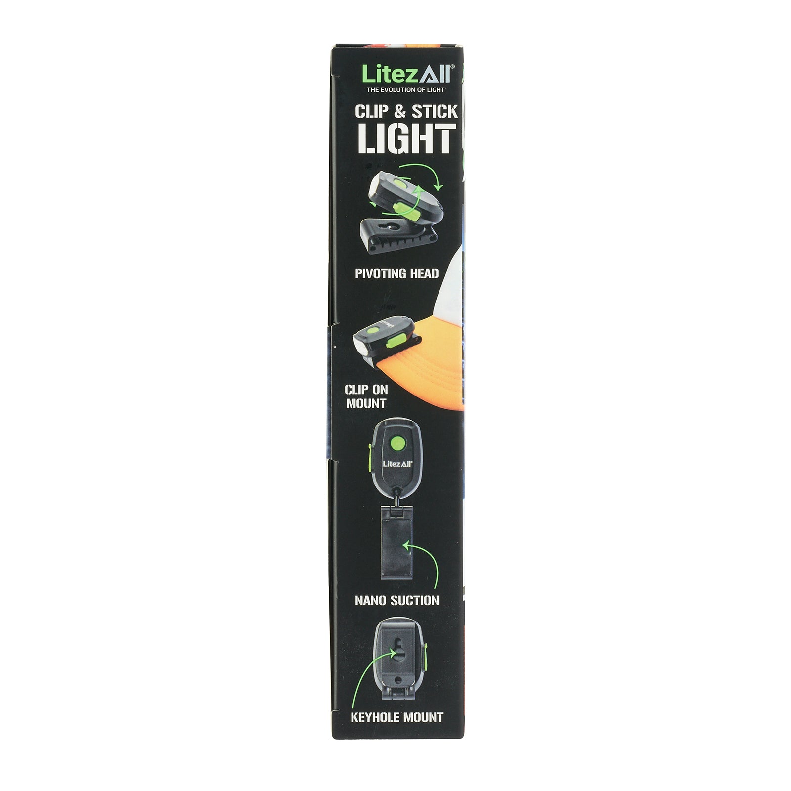 LitezAll Rechargeable 60 Lumen Cap Light with Clip & Nano Suction Technology 6 - Pack Gift Box - LitezAll - Work Lights - 53