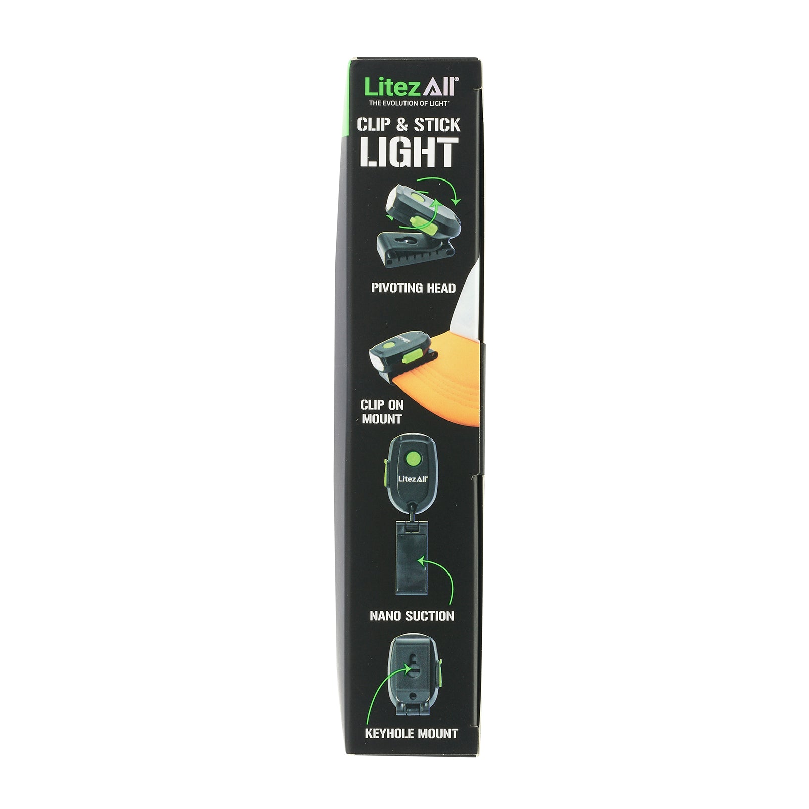 LitezAll Rechargeable 60 Lumen Cap Light with Clip & Nano Suction Technology 6 - Pack Gift Box - LitezAll - Work Lights - 54