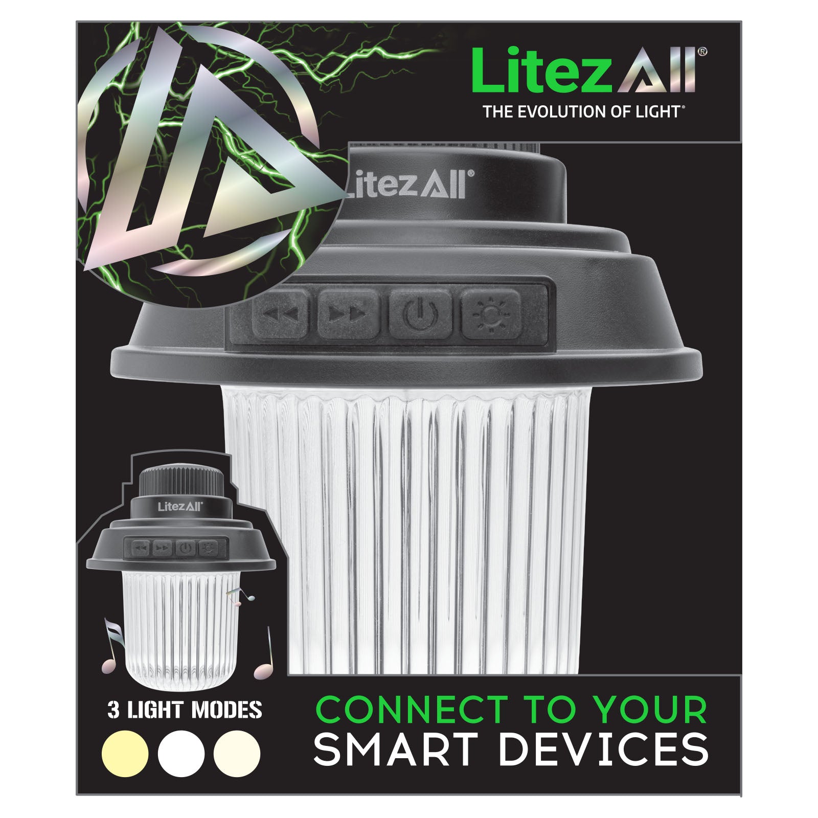 LitezAll Rechargeable Mini Camping Lantern with Bluetooth Speaker - LitezAll - Lanterns - 2