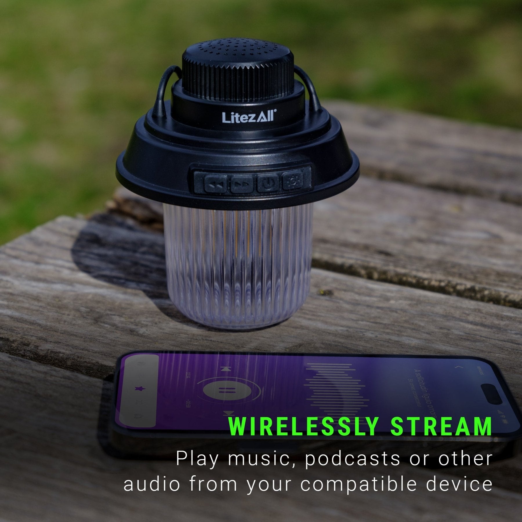 LitezAll® Rechargeable Mini Camping Lantern with Bluetooth Speaker - LitezAll - Lanterns - 4