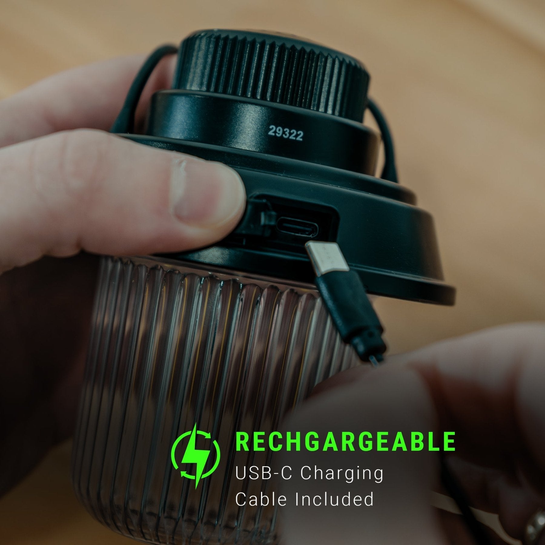 LitezAll® Rechargeable Mini Camping Lantern with Bluetooth Speaker