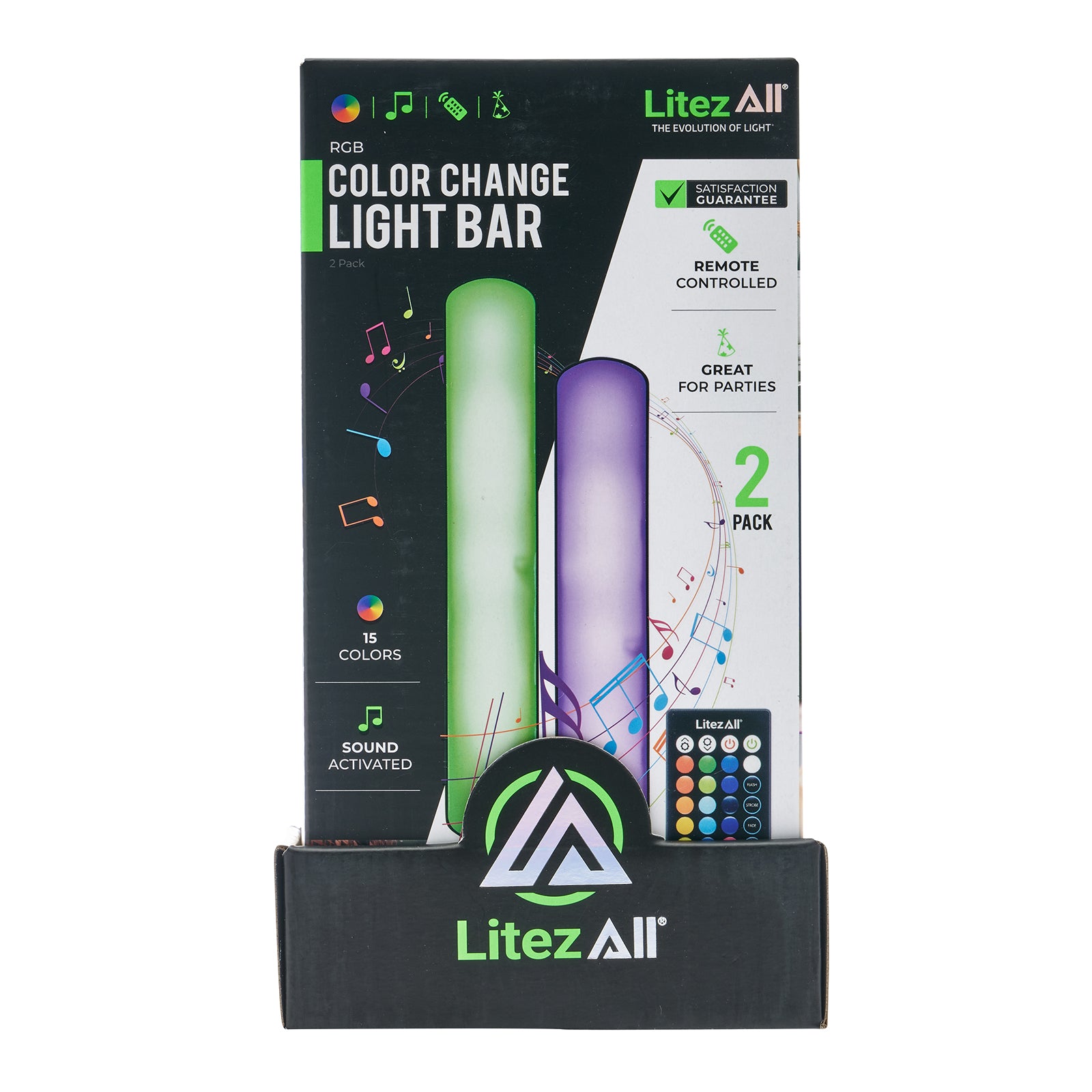 LitezAll USB Powered RGB Sound - Activated Light Bar 2 Pack - LitezAll - Novelties - 18