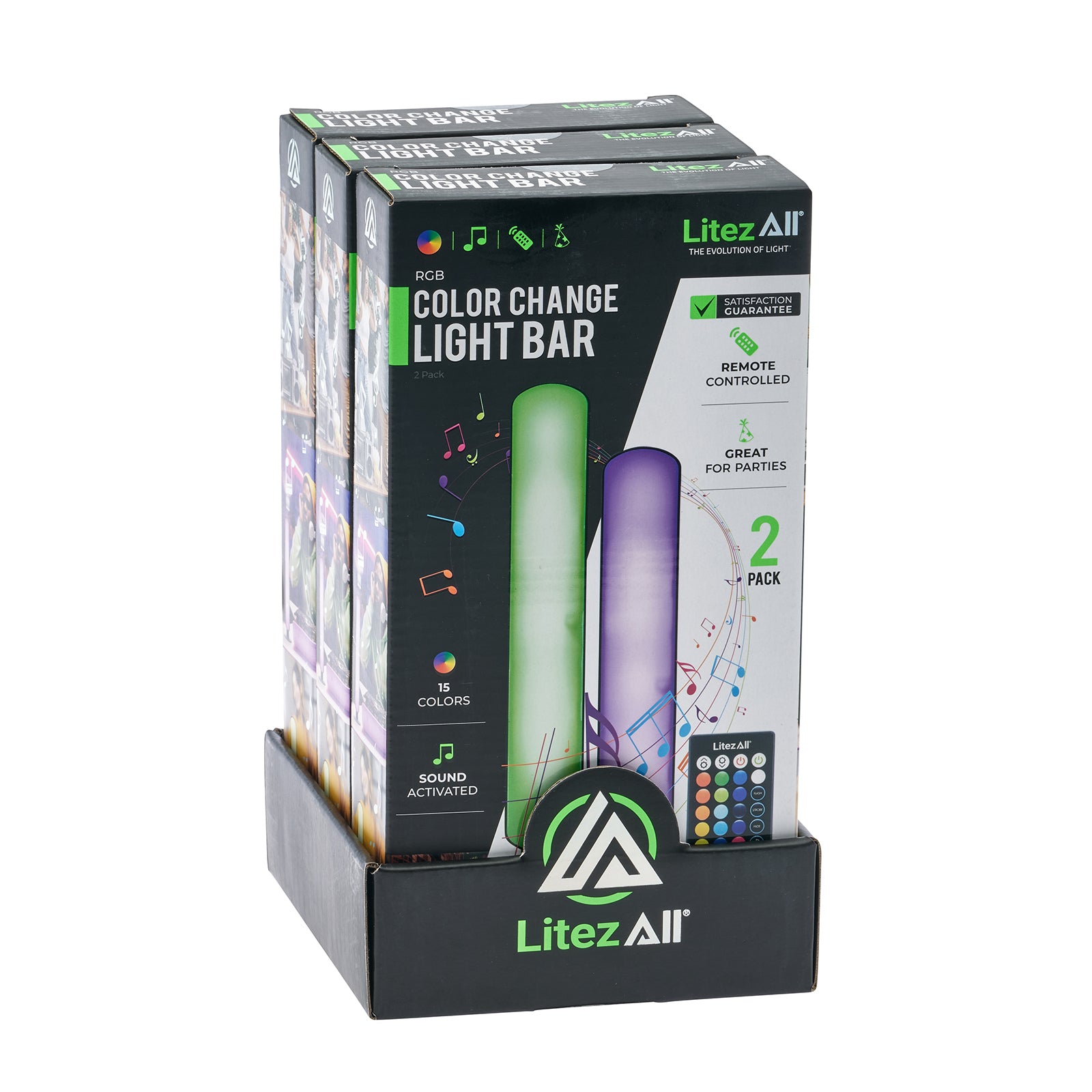 LitezAll USB Powered RGB Sound - Activated Light Bar 2 Pack - LitezAll - Novelties - 20