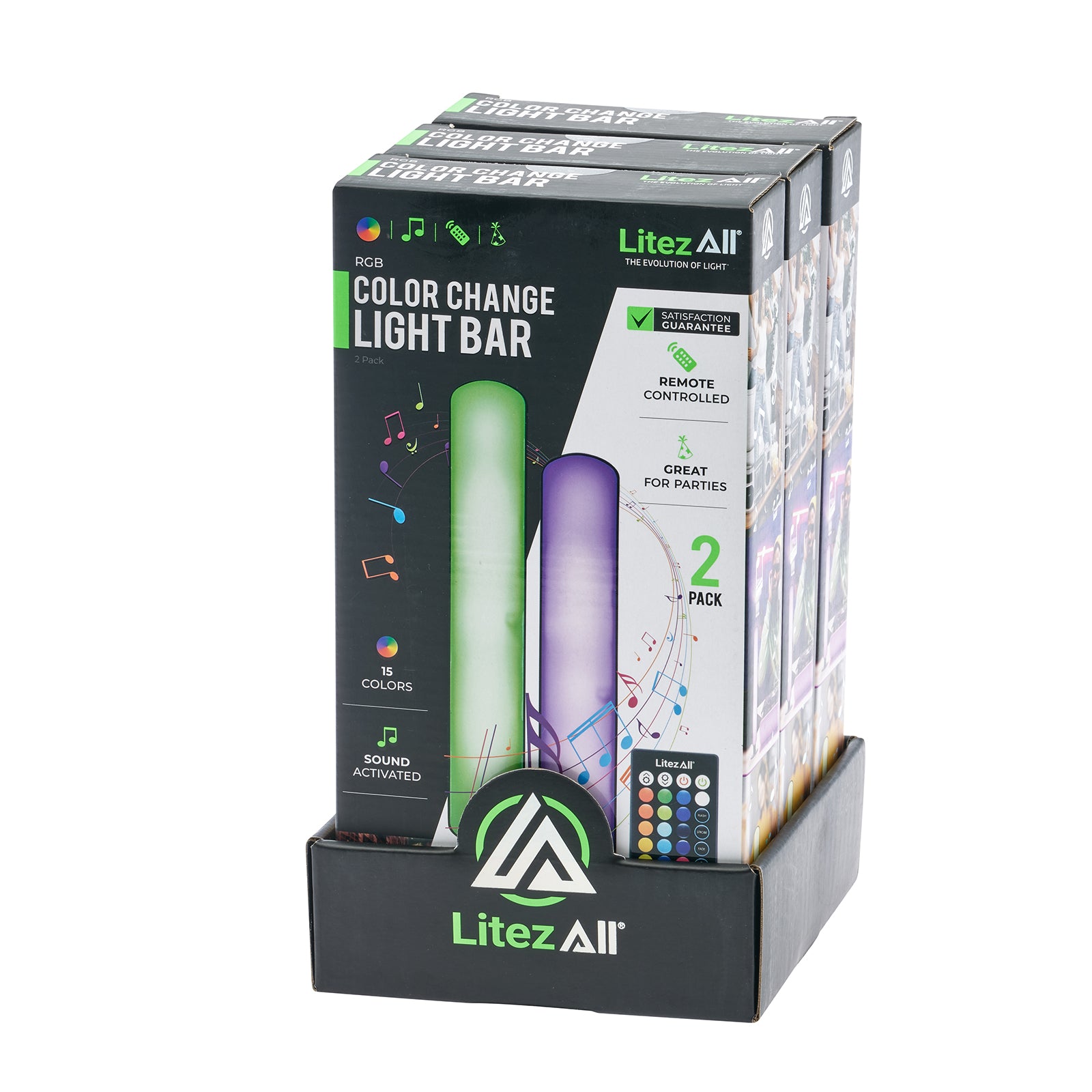 LitezAll USB Powered RGB Sound - Activated Light Bar 2 Pack - LitezAll - Novelties - 21