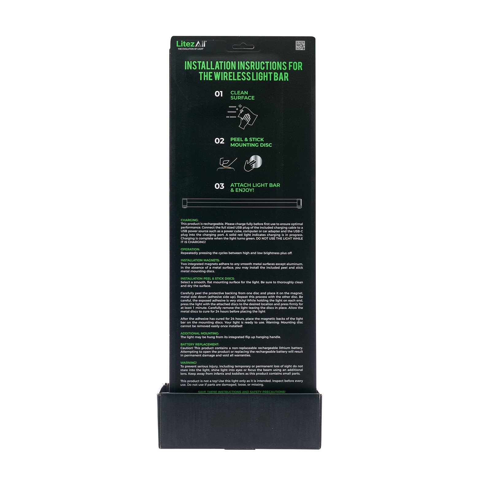 LitezAll Rechargeable Jumbo Light Bar 3 Pack - LitezAll - Wireless Lighting Solutions - 23