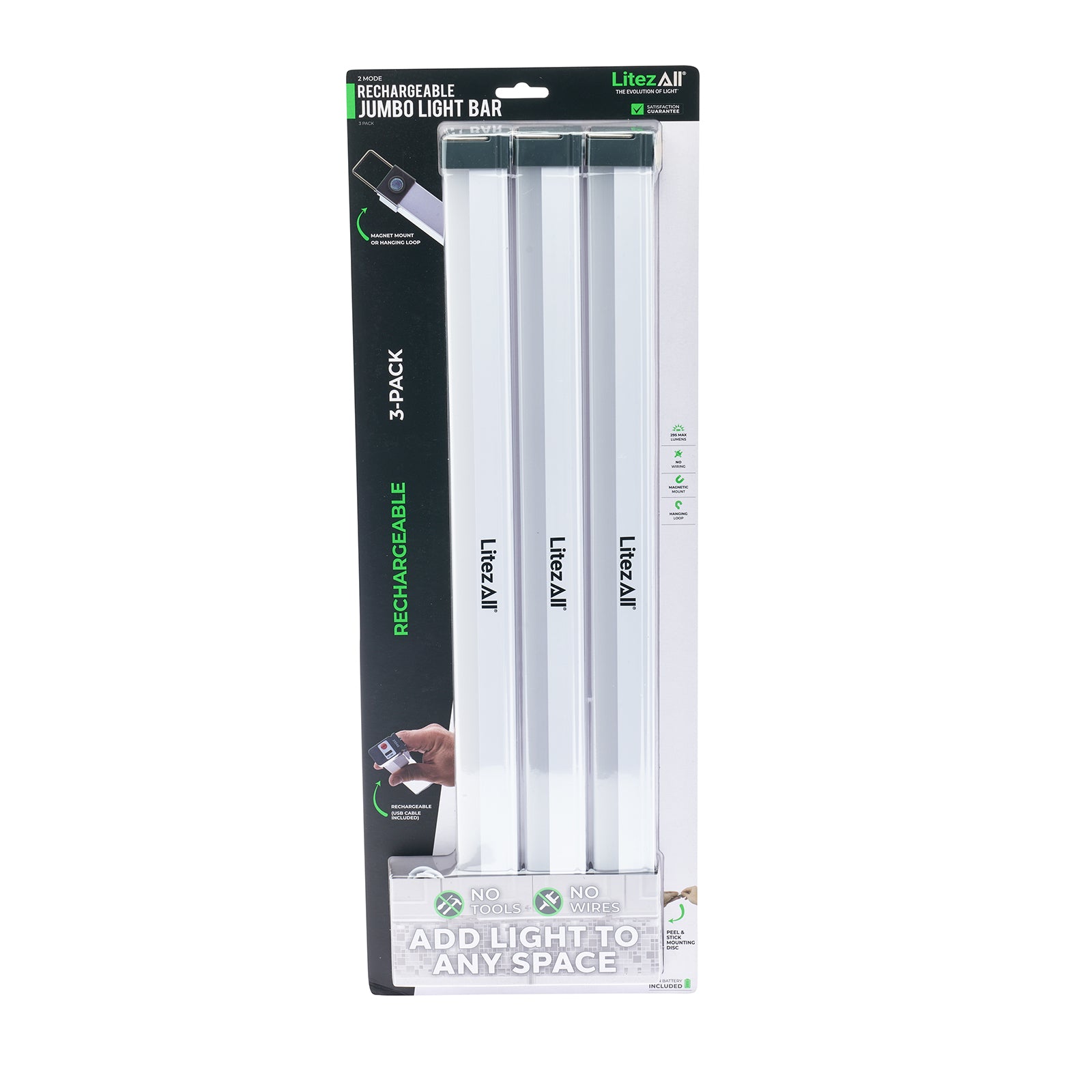 LitezAll Rechargeable Jumbo Light Bar 3 Pack - LitezAll - Wireless Lighting Solutions - 28