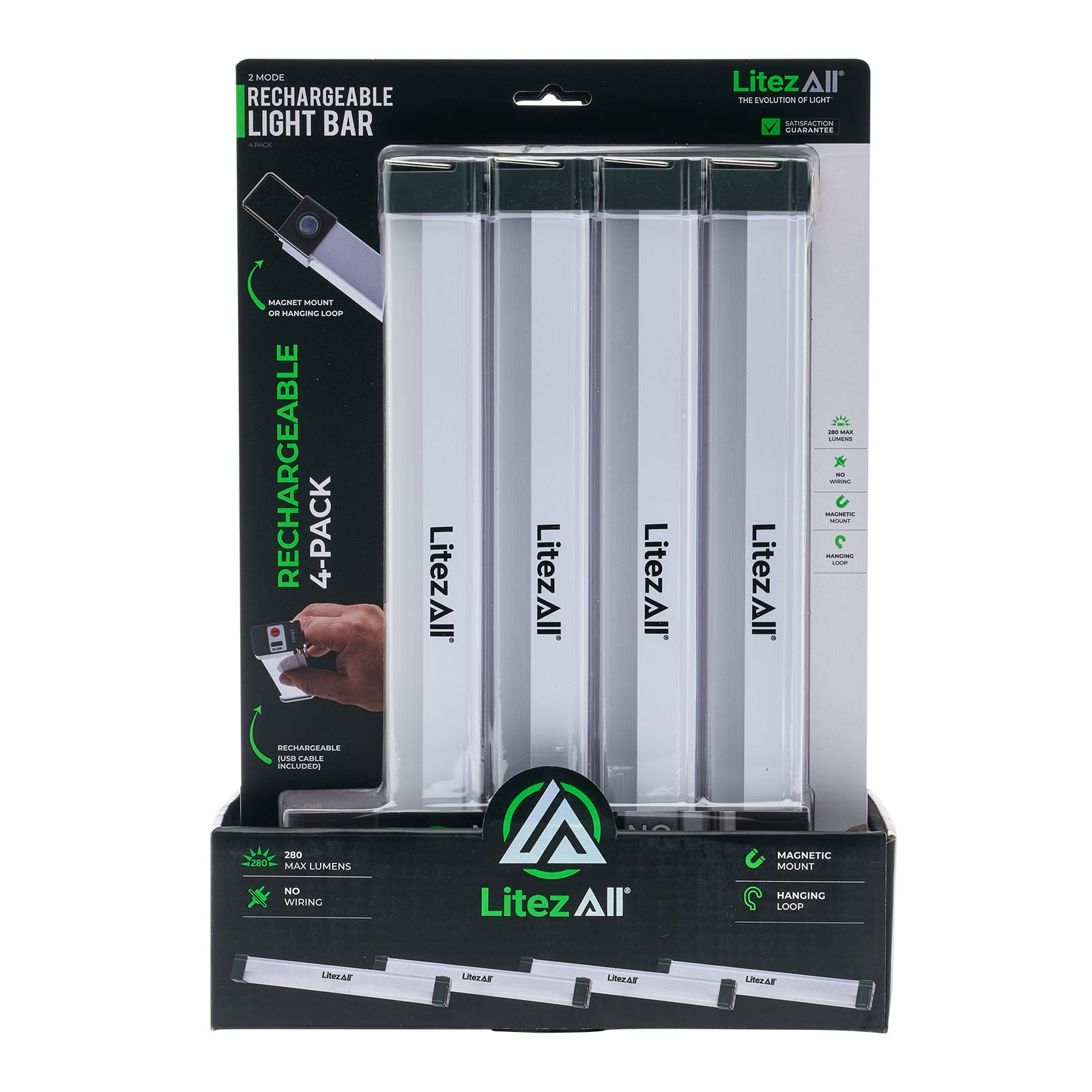 LitezAll Rechargeable Light Bar 4 Pack - LitezAll - Wireless Lighting Solutions - 21