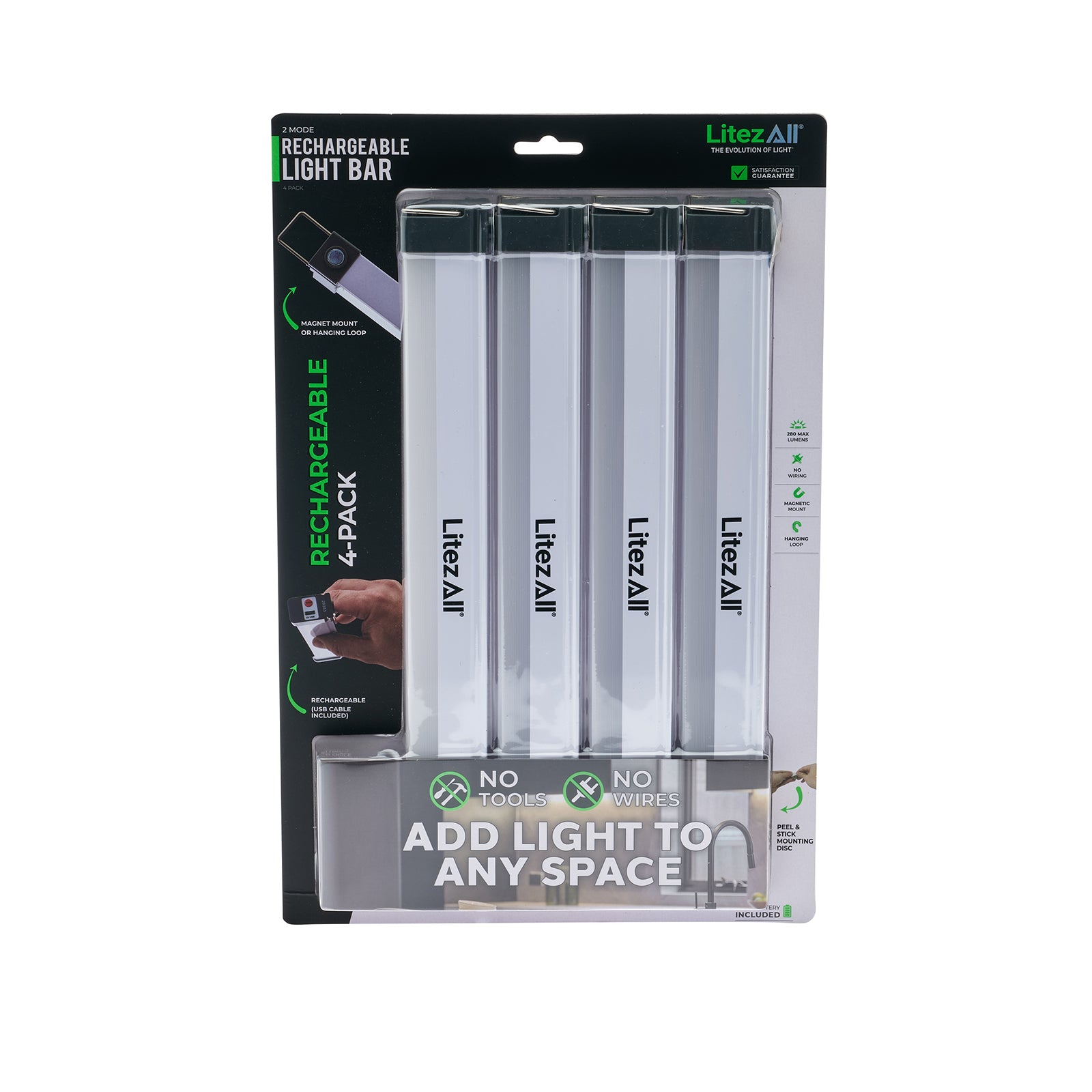 LitezAll Rechargeable Light Bar 4 Pack - LitezAll - Wireless Lighting Solutions - 17