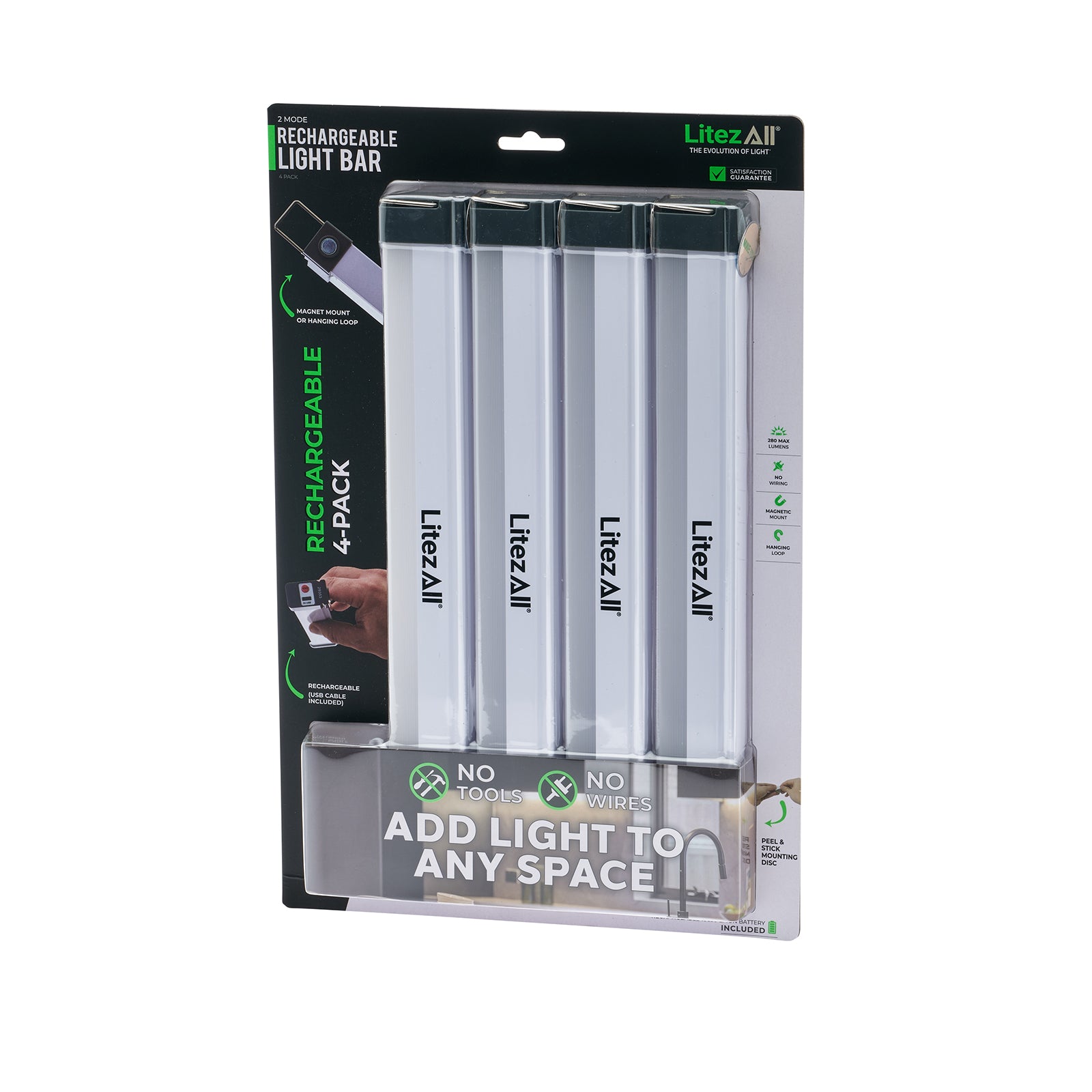 LitezAll Rechargeable Light Bar 4 Pack - LitezAll - Wireless Lighting Solutions - 18