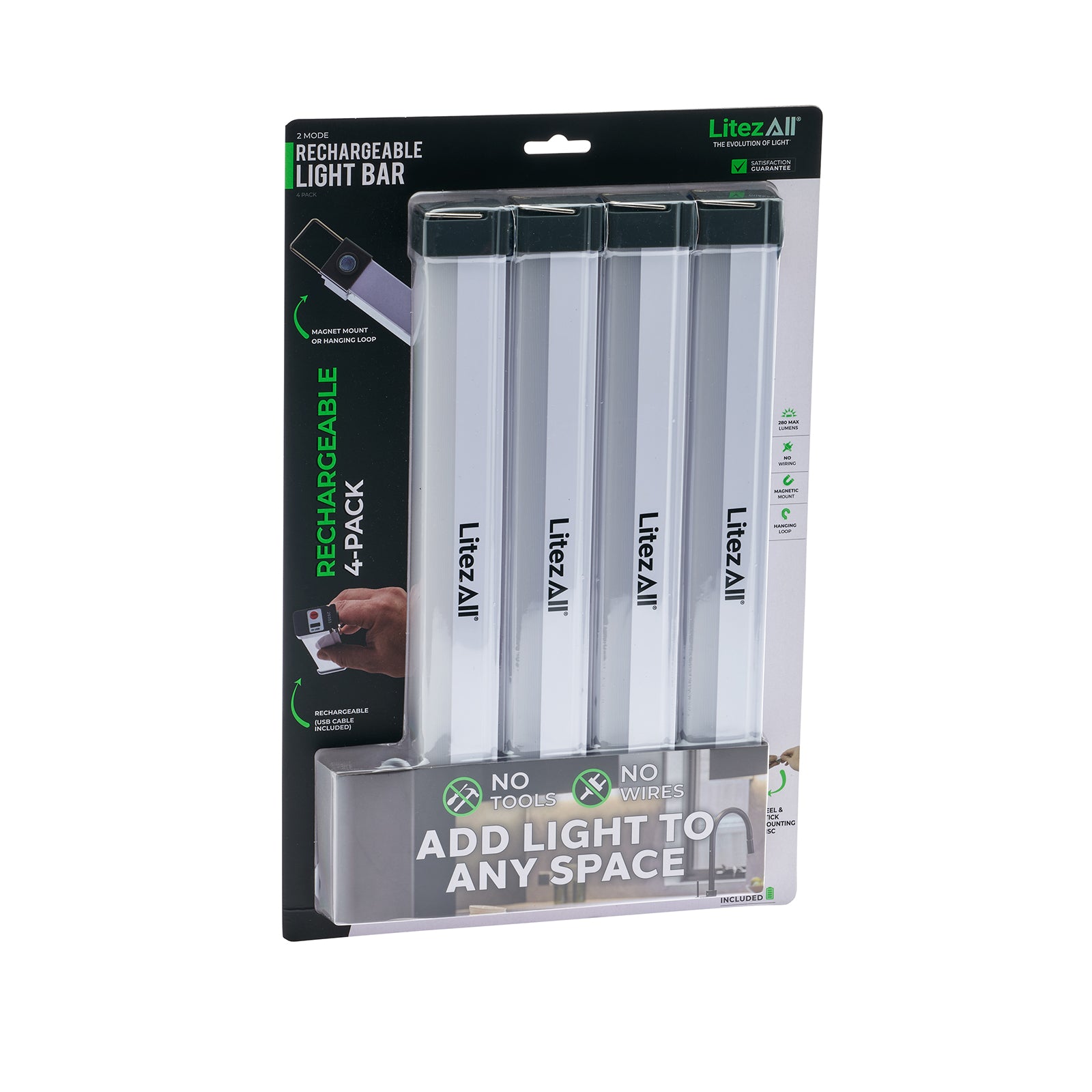 LitezAll Rechargeable Light Bar 4 Pack - LitezAll - Wireless Lighting Solutions - 19