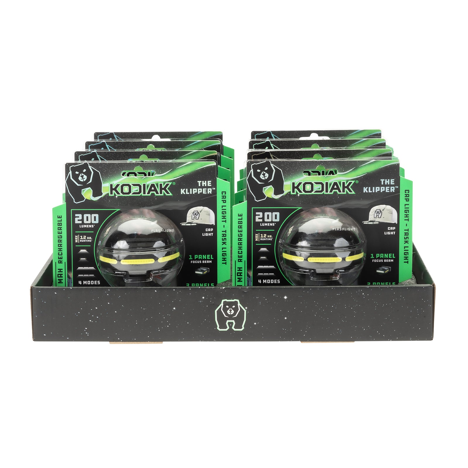 Kodiak® Klipper Rechargeable 200 Lumen Cap Light - LitezAll - Headlamps - 56