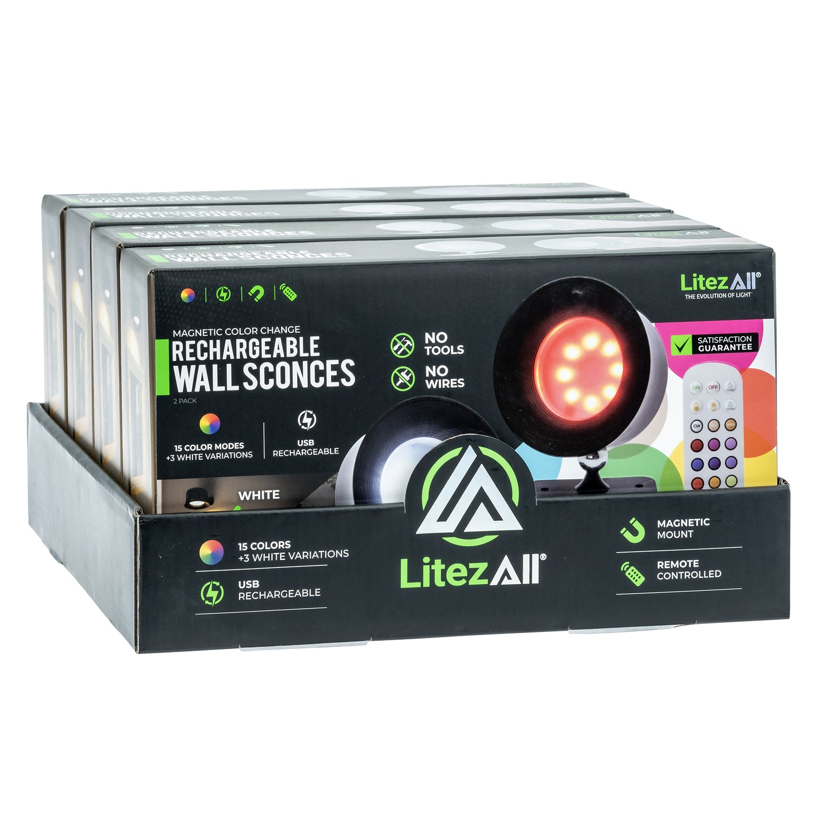 LitezAll® Rechargeable Remote Controlled Wall Sconces - LitezAll - Home Accents - 29