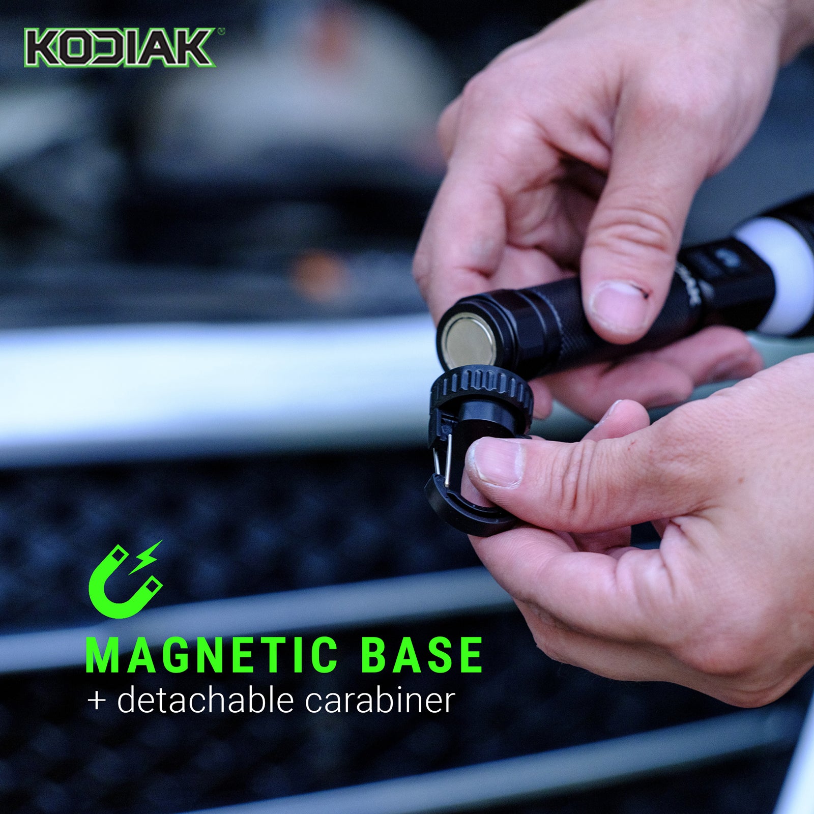 Kodiak® Kavern 1100 Lumen Smart Focus Rechargeable Flashlight