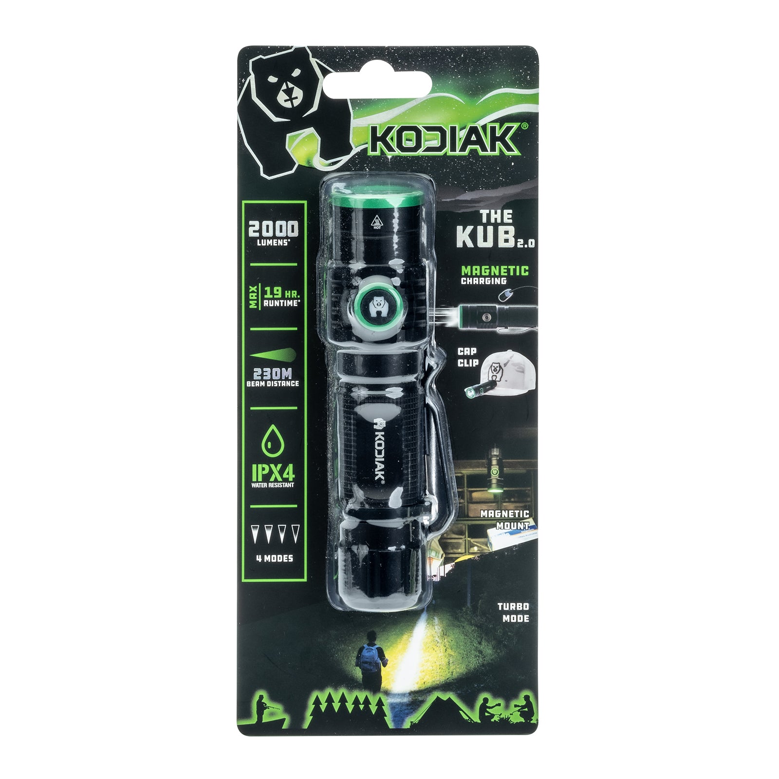 Kodiak® The KUB 2.0 Rechargeable 2000 Lumen Compact Tactical Flashlight - LitezAll - Tactical Flashlights - 33