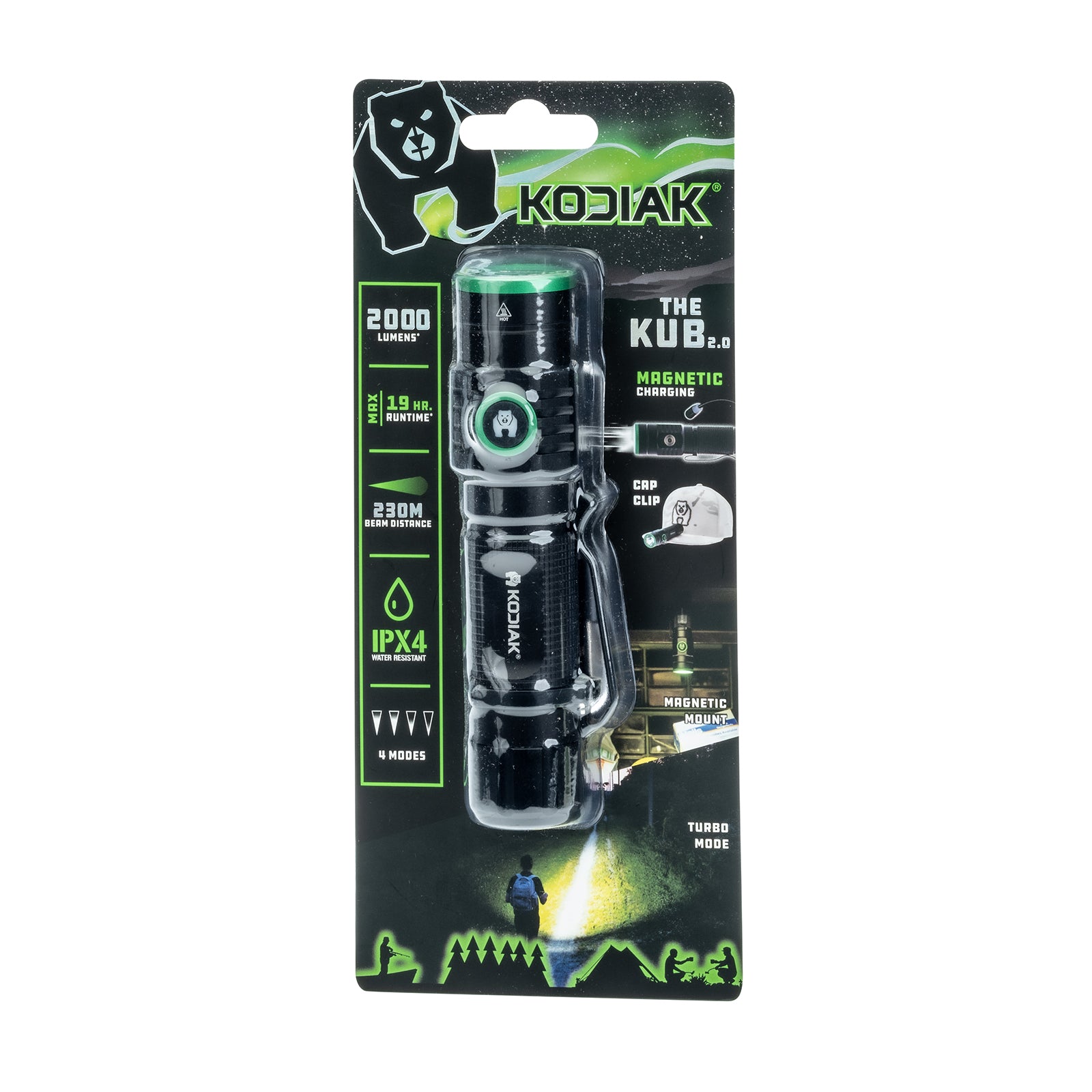 Kodiak® The KUB 2.0 Rechargeable 2000 Lumen Compact Tactical Flashlight - LitezAll - Tactical Flashlights - 35