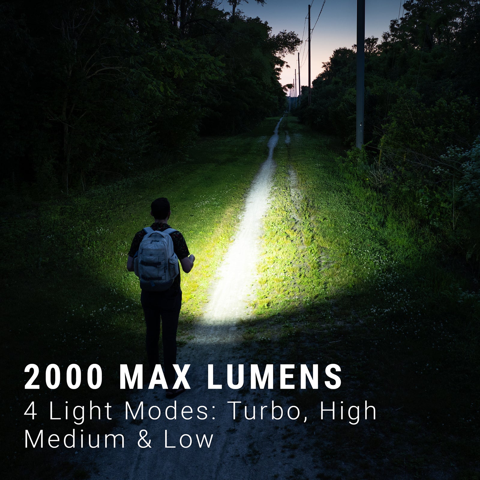 Kodiak® The KUB 2.0 Rechargeable 2000 Lumen Compact Tactical Flashlight - LitezAll - Tactical Flashlights - 3