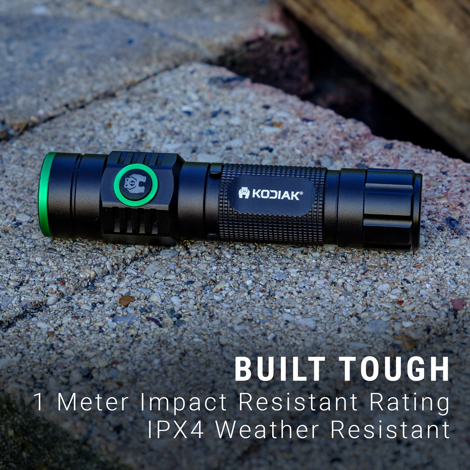 Kodiak® The KUB 2.0 Rechargeable 2000 Lumen Compact Tactical
