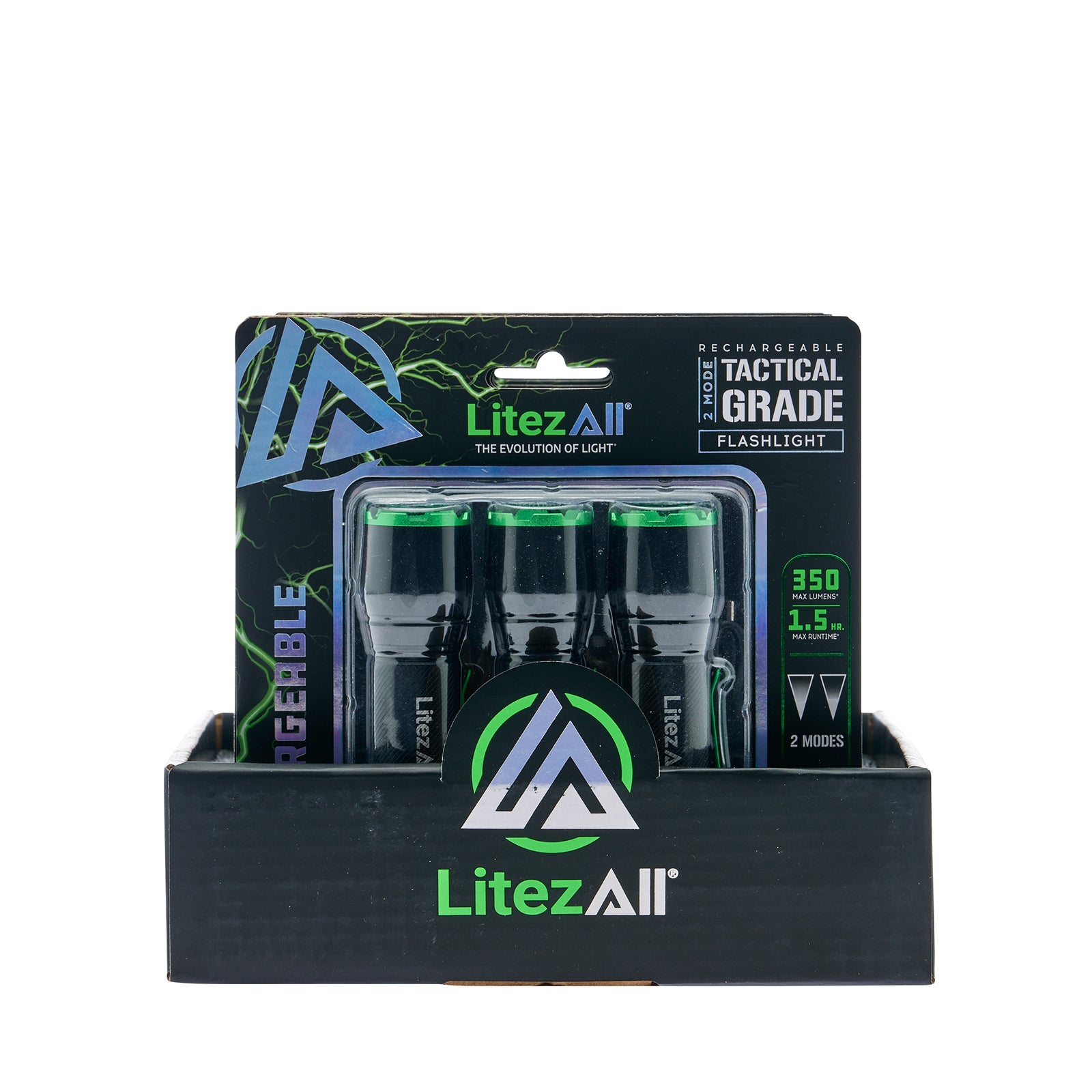 LitezAll® Rechargeable EDC Tactical Grade Flashlight 3 Pack - LitezAll - Flashlights - 13