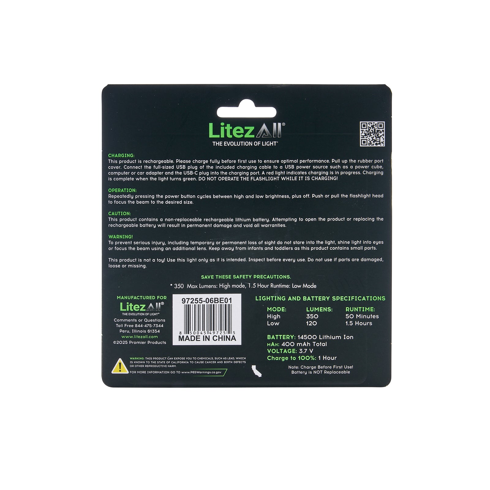 LitezAll® Rechargeable EDC Tactical Grade Flashlight 3 Pack - LitezAll - Flashlights - 25