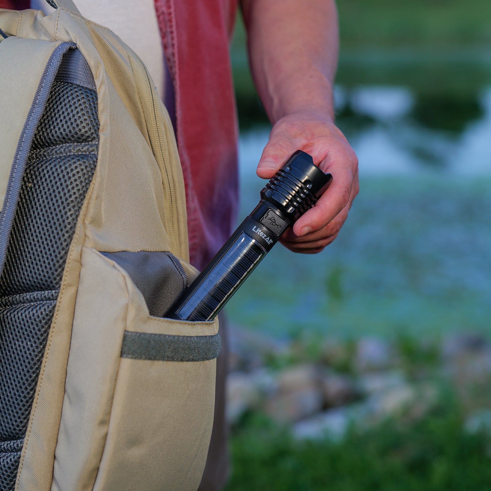 LitezAll® Bask Solar Powered & USB Rechargeable Flashlight - LitezAll - 5