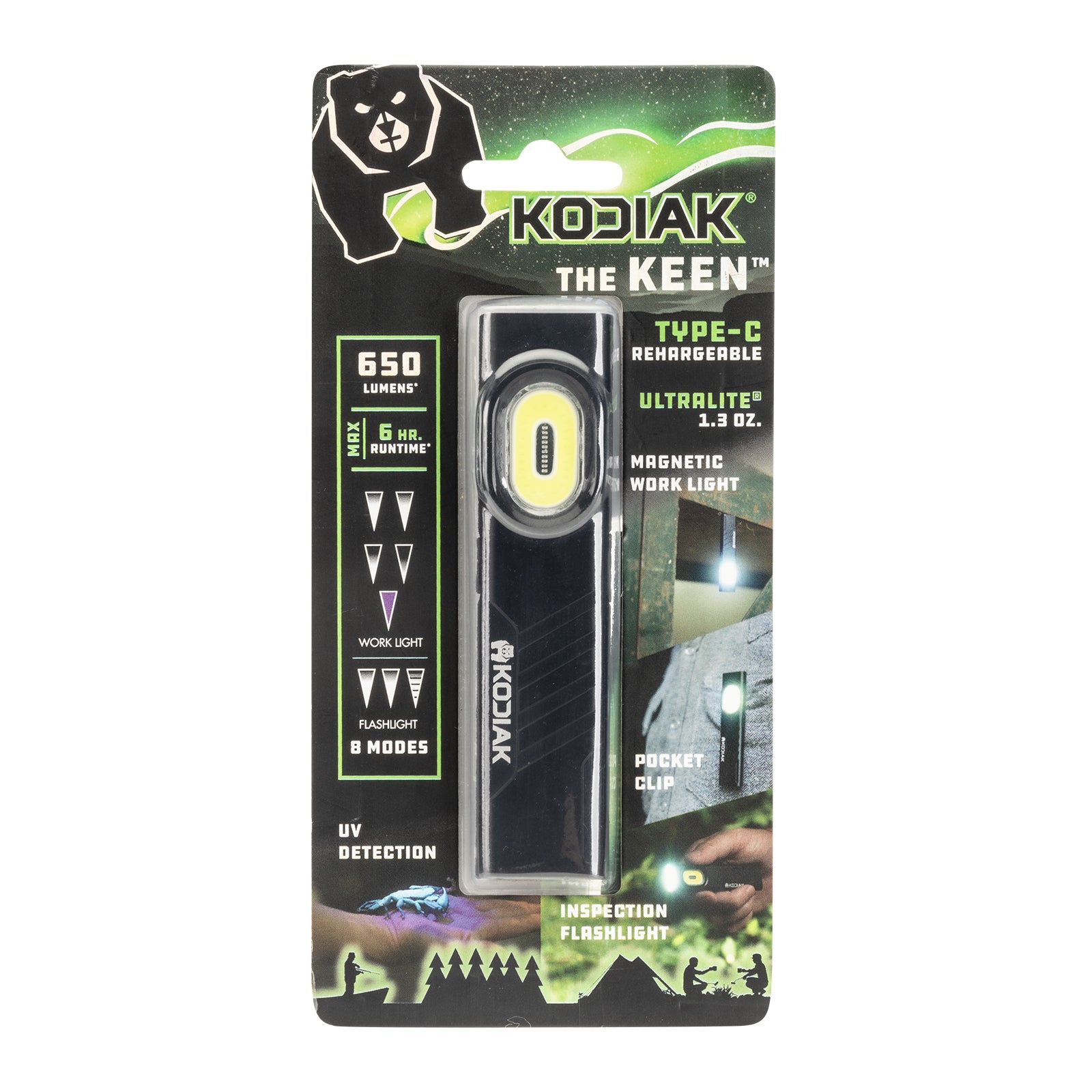 Kodiak® Keen Rechargeable 8 Mode Pocket Work Light and Flashlight - LitezAll - Work Lights - 1