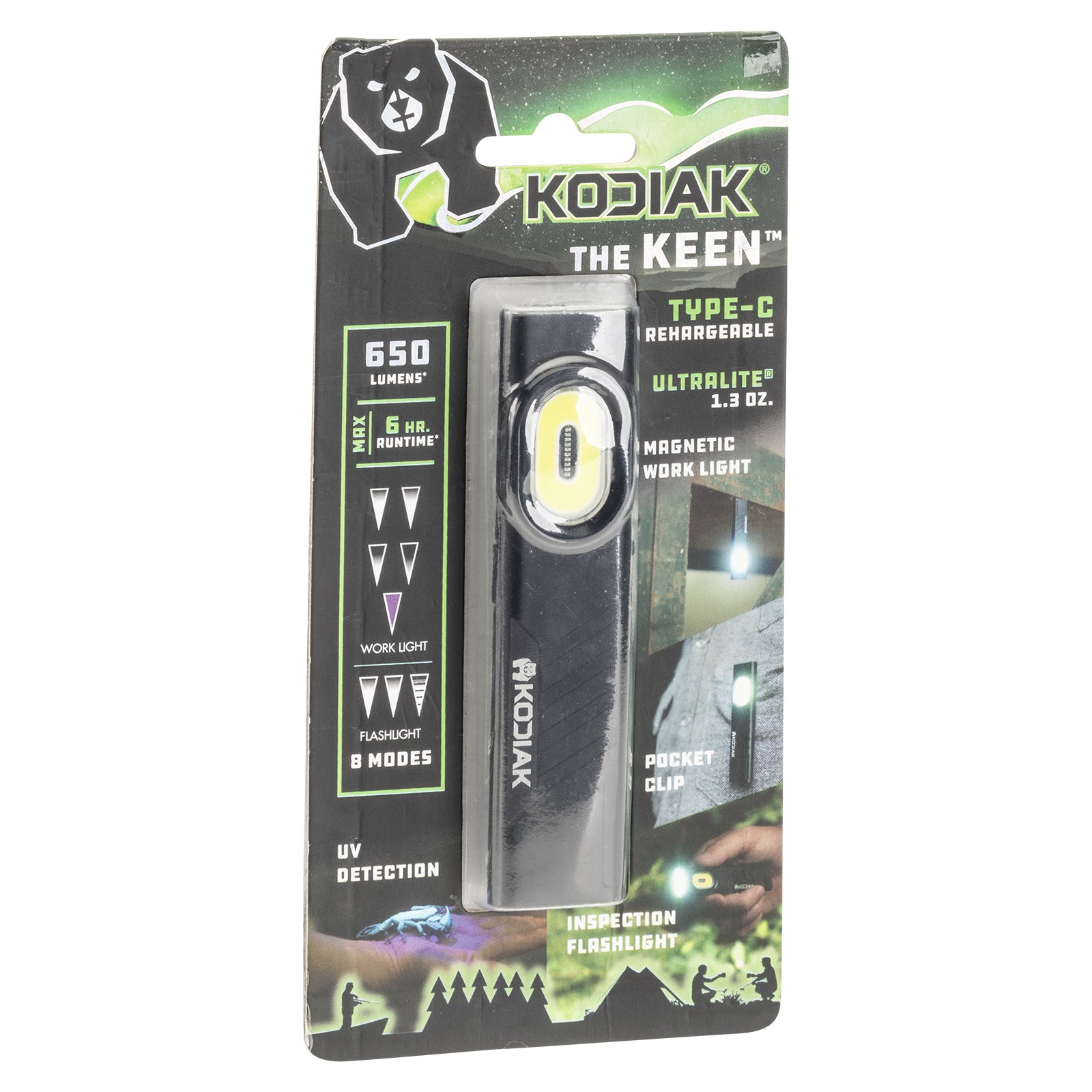 Kodiak® Keen Rechargeable 8 Mode Pocket Work Light and Flashlight - LitezAll - Work Lights - 25