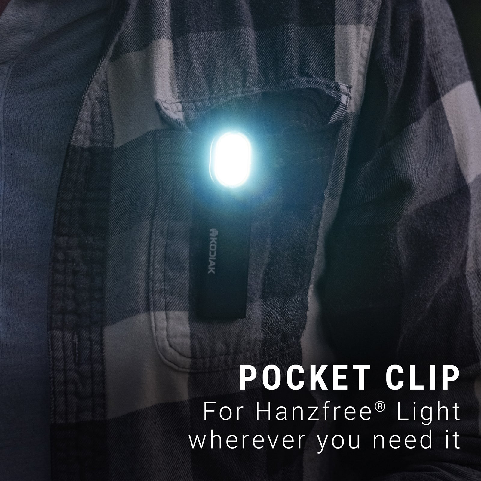 Kodiak® Keen Rechargeable 8 Mode Pocket Work Light and Flashlight