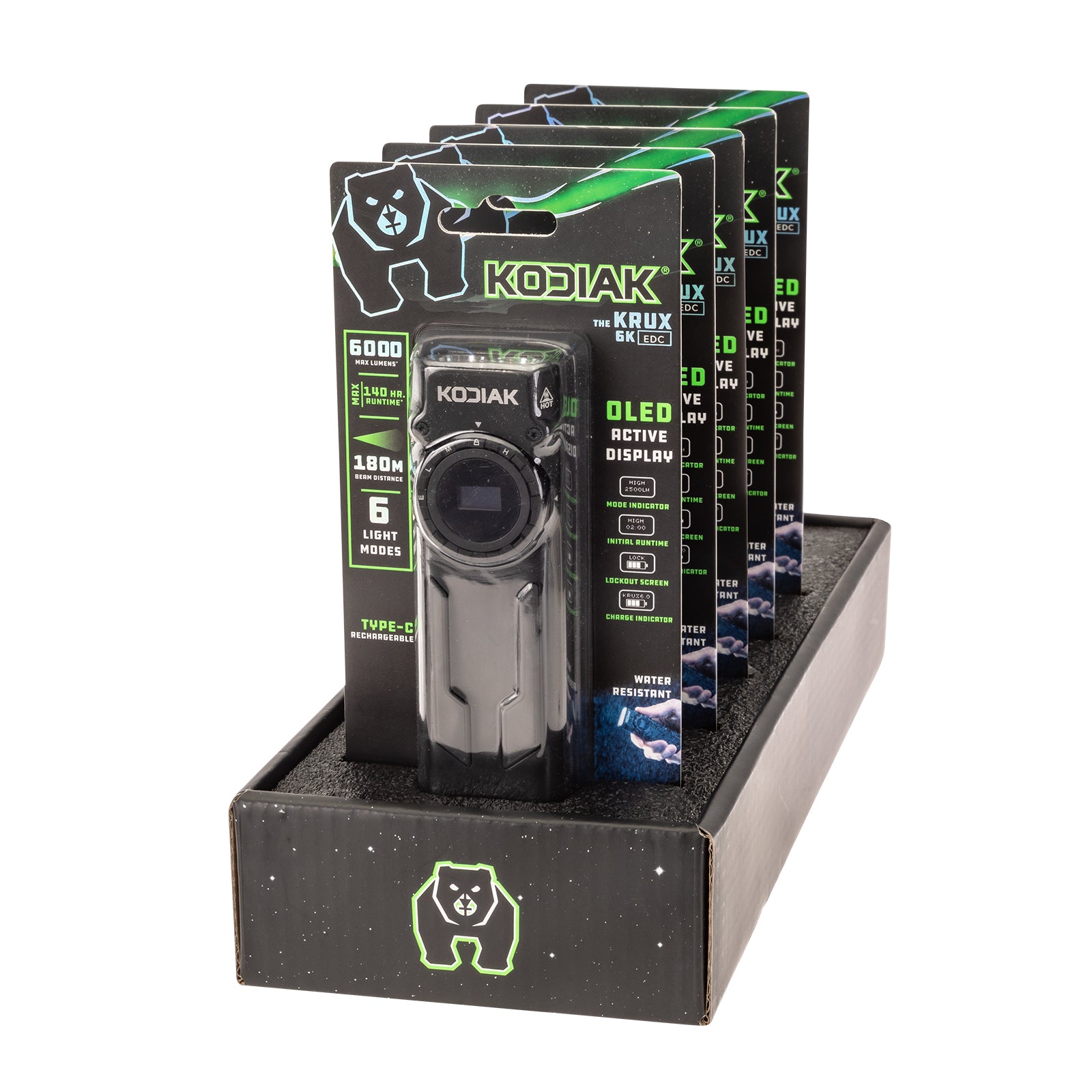 Krux 6.0 6000 Lumen Rechargeable Dial Work Light with OLED Screen - LitezAll - Work Lights - 40
