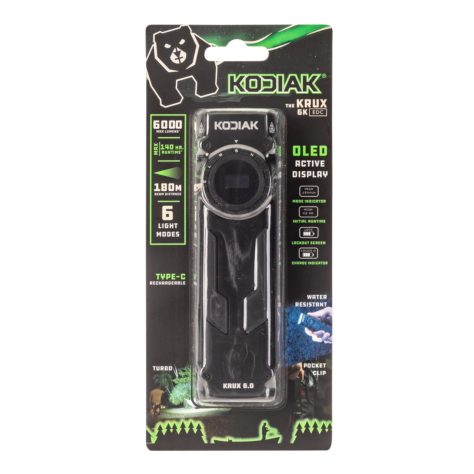 Krux 6.0 6000 Lumen Rechargeable Dial Work Light with OLED Screen - LitezAll - Work Lights - 44