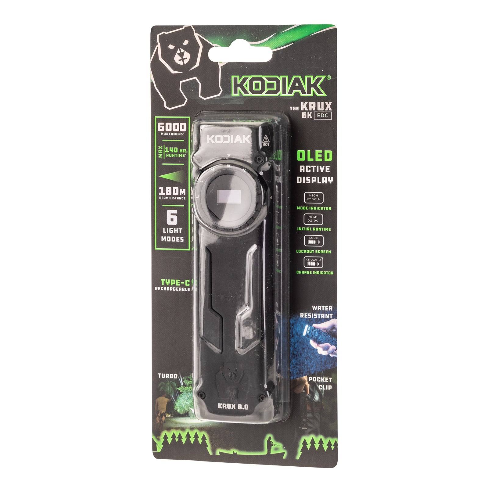 Krux 6.0 6000 Lumen Rechargeable Dial Work Light with OLED Screen - LitezAll - Work Lights - 47