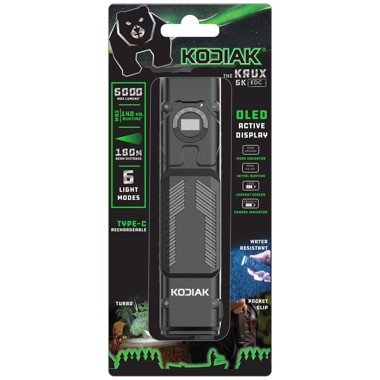 Krux 6.0 6000 Lumen Rechargeable Dial Work Light with OLED Screen - LitezAll - Work Lights - 27