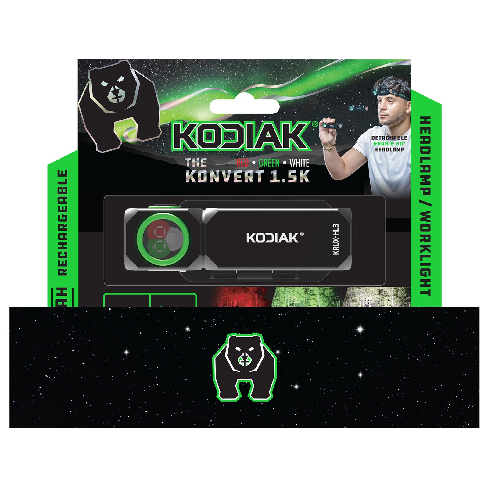Kodiak® Konvert 1.5K RGW Headlamp - LitezAll - 1