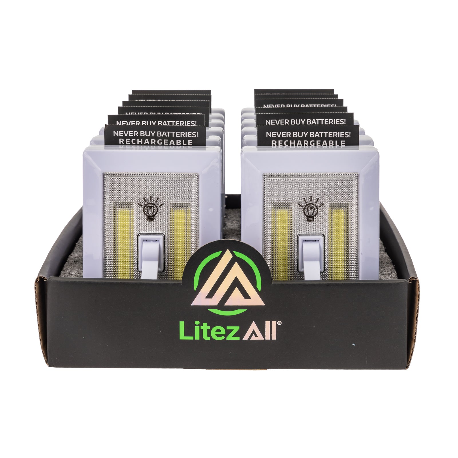 LitezAll® COB LED Rechargeable Cordless Light Switch - LitezAll - 24