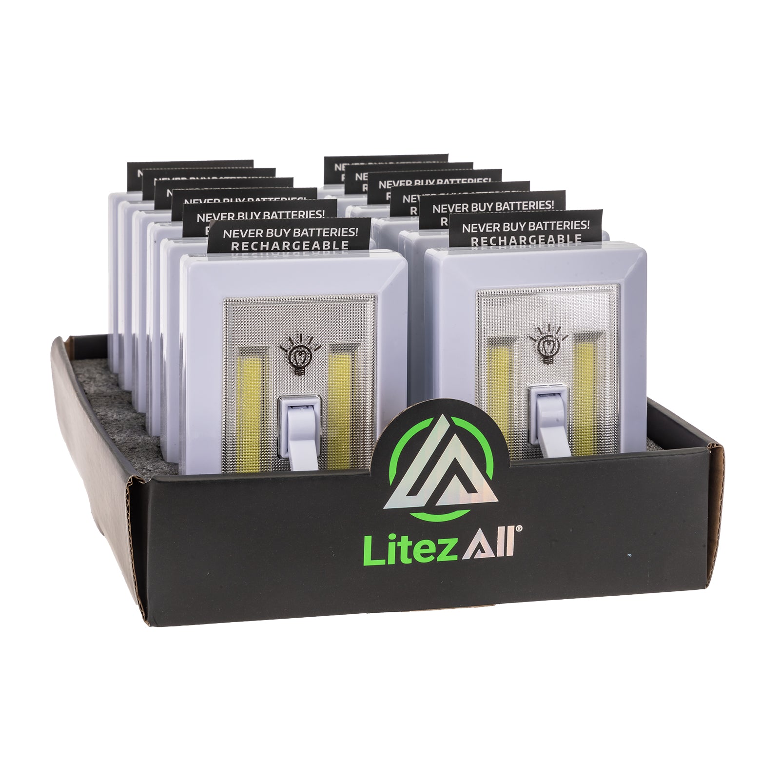 LitezAll® COB LED Rechargeable Cordless Light Switch - LitezAll - 25