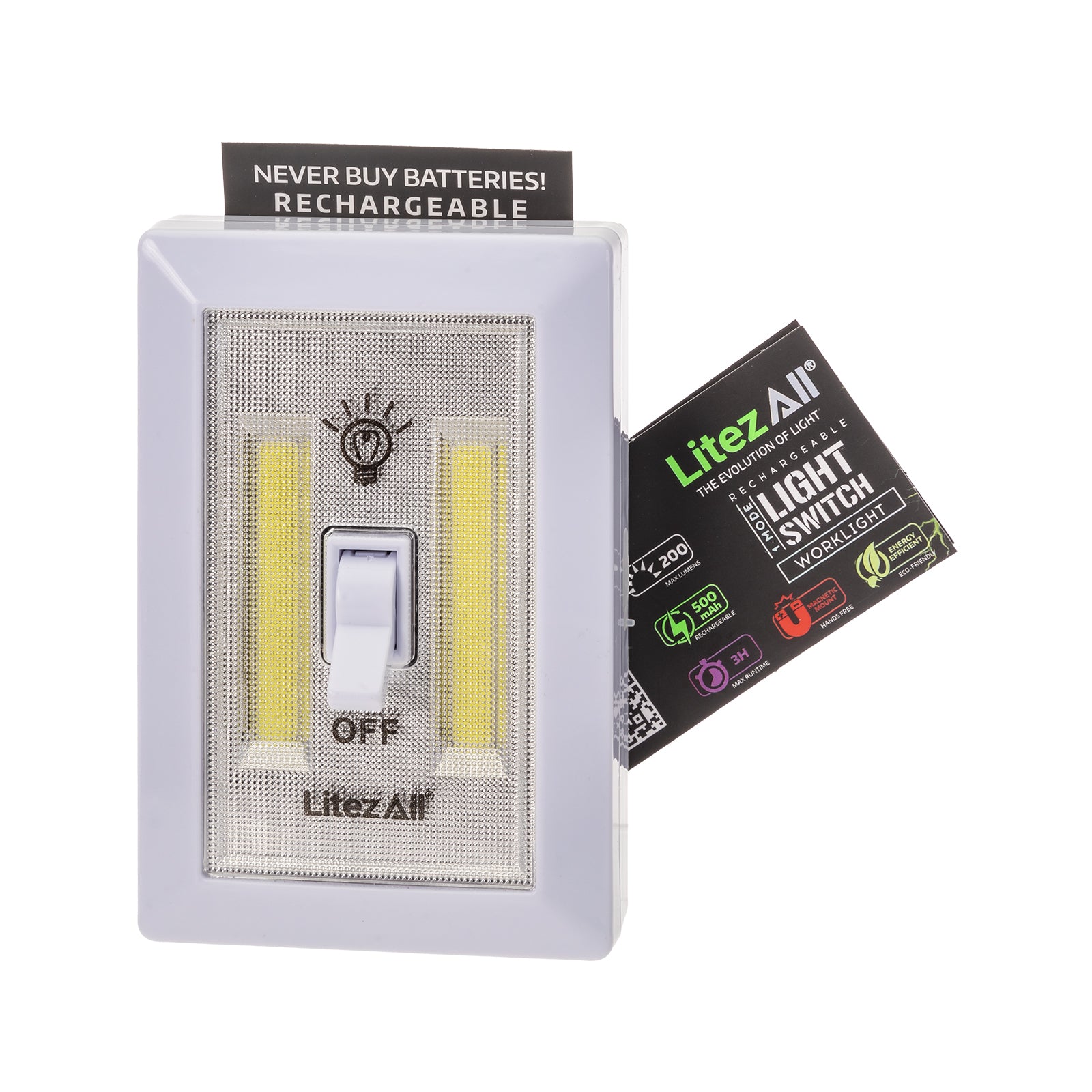 LitezAll® COB LED Rechargeable Cordless Light Switch - LitezAll - 34