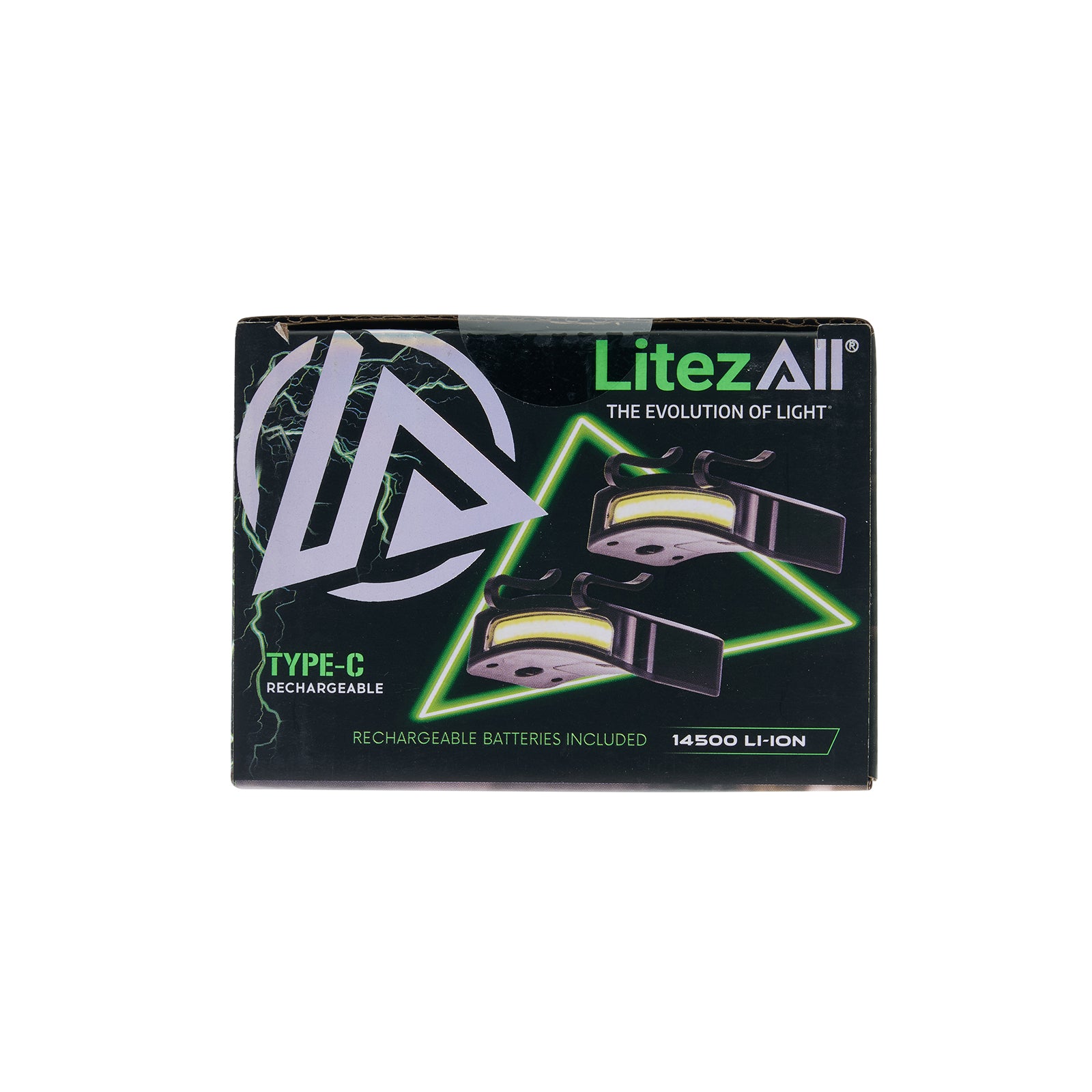 LitezAll® Rechargeable 250 Lumen Cap Light 2 Pack - LitezAll