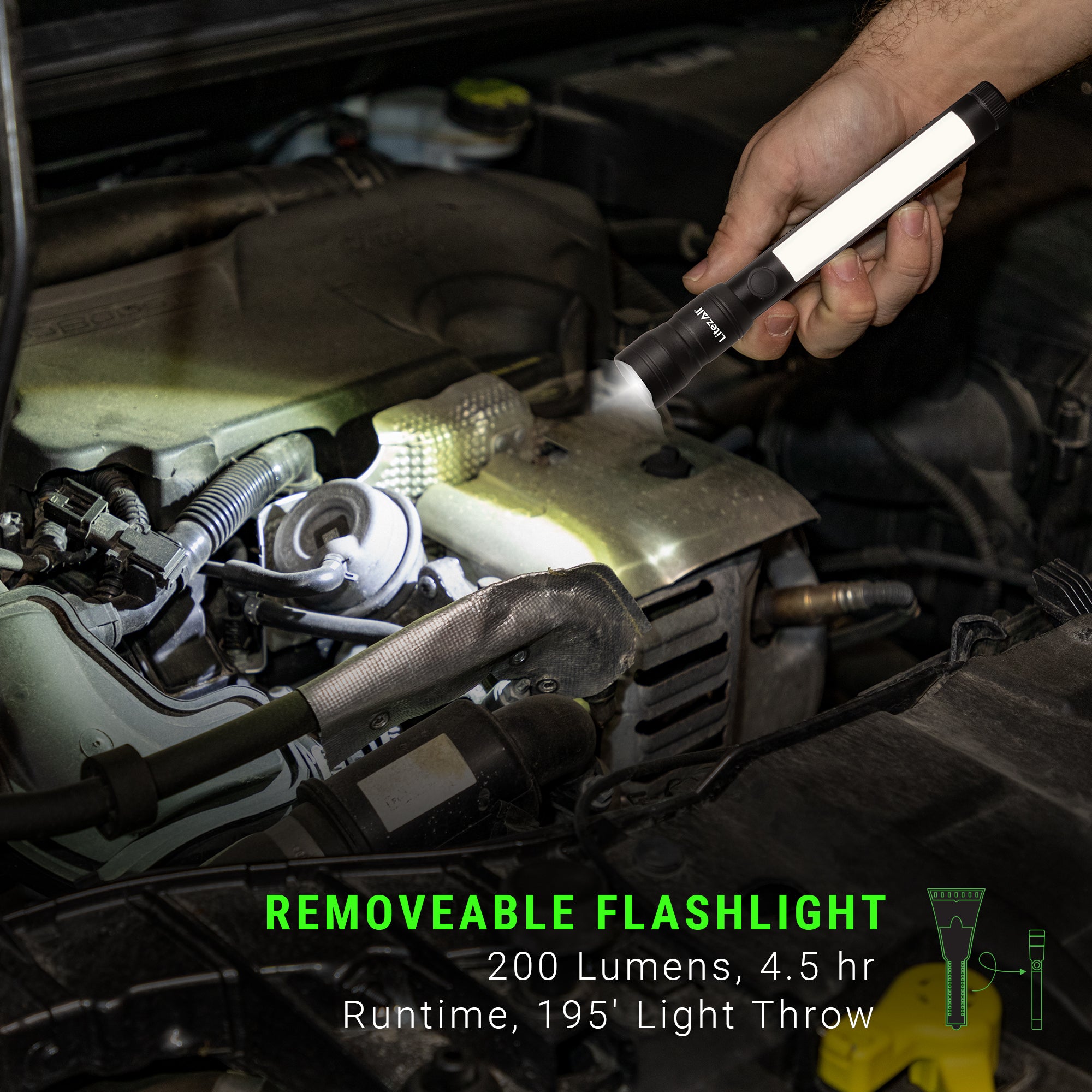 LitezAll® Icy Light Ice Scraper with Removable Utility Flashlight - LitezAll - 5