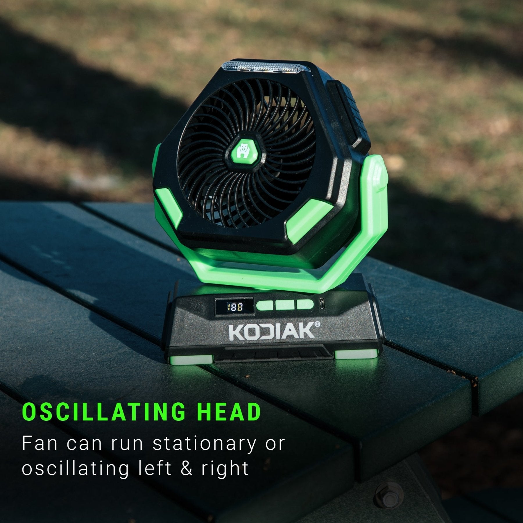 Kodiak® Kona Oscillating Fan + Light - LitezAll - 5