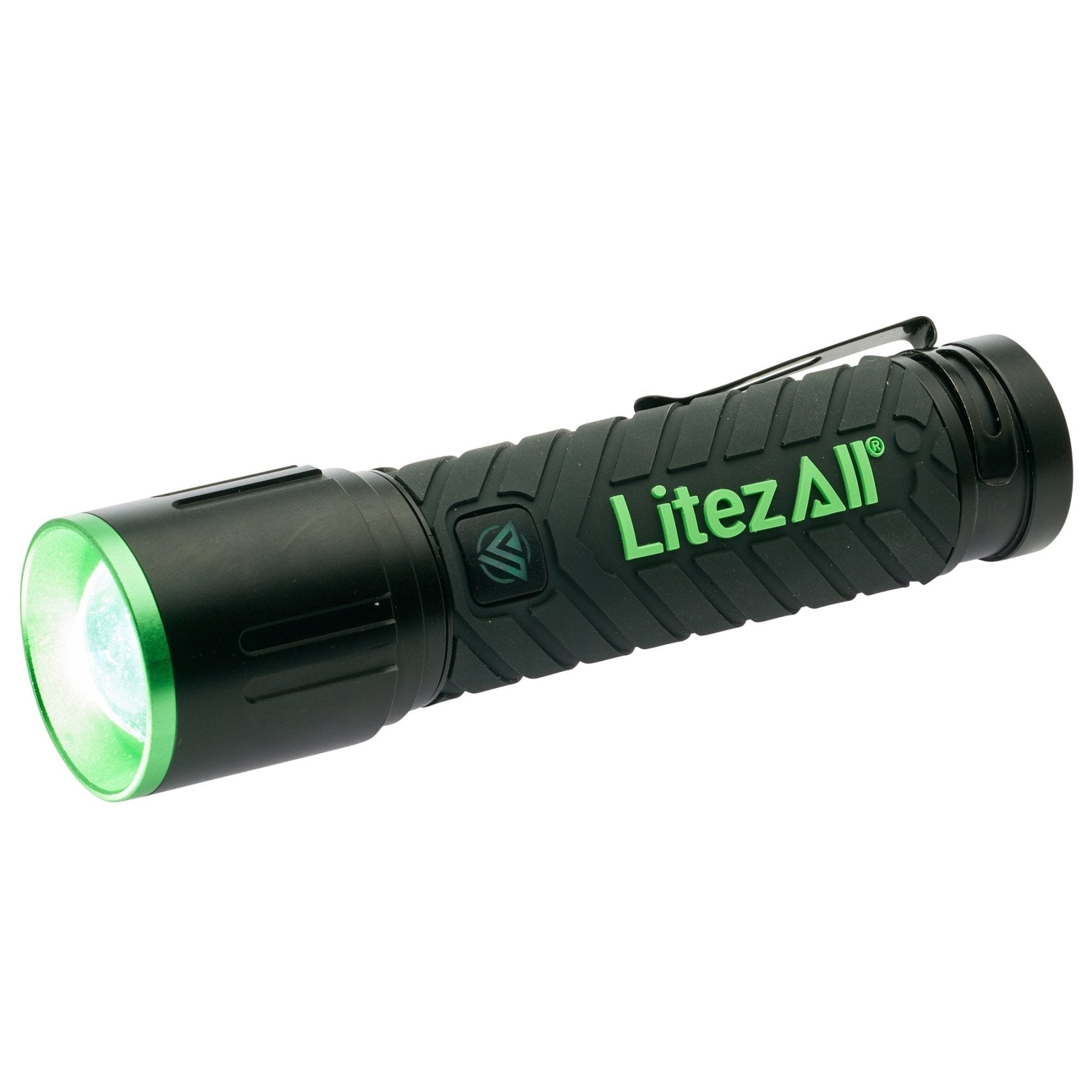 LitezAll® 3 Mode Rechargeable Rubber Grip Tactical Flashlight - LitezAll - 2