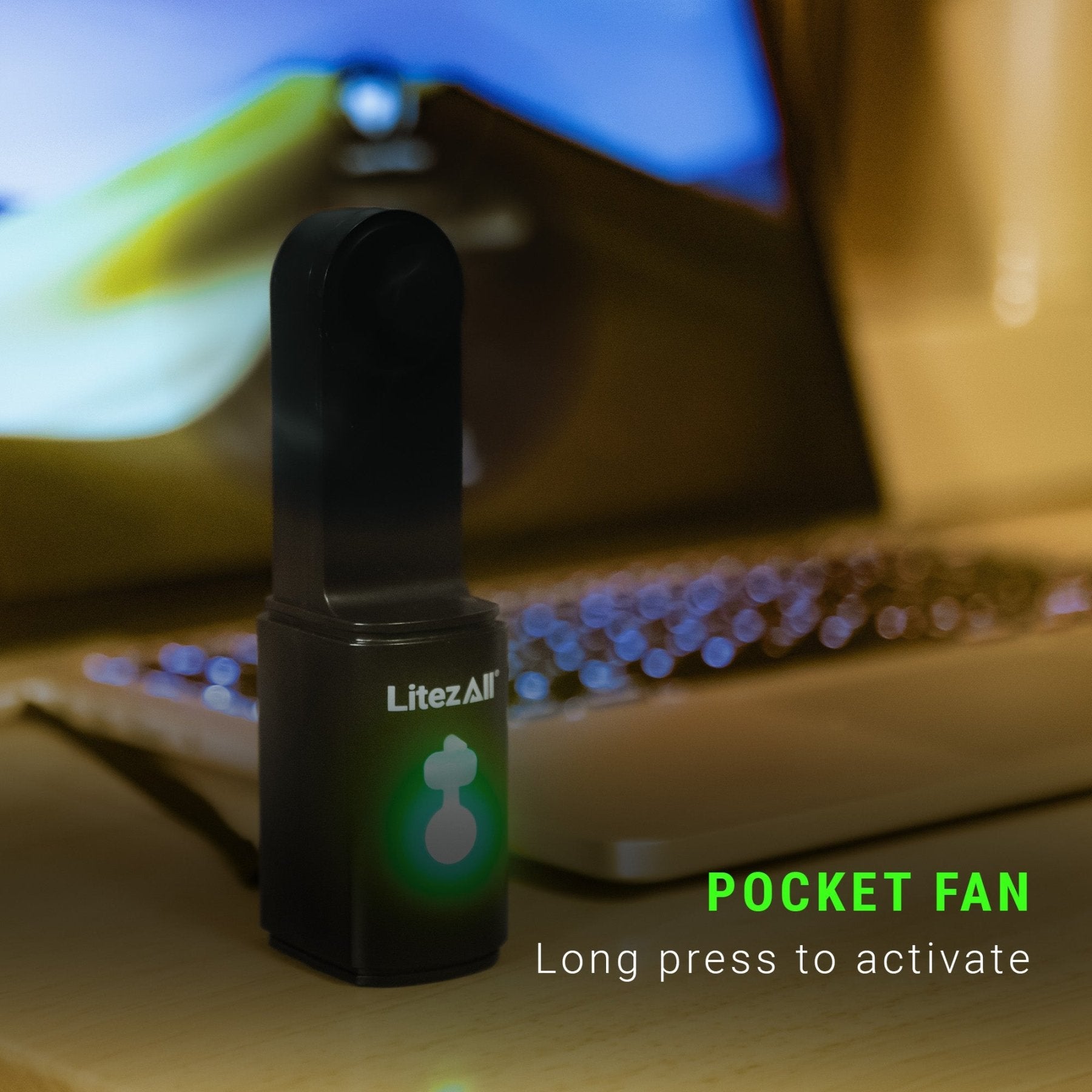 LitezAll® Rechargeable Pocket Fan with Flashlight - LitezAll - Work Lights - 7