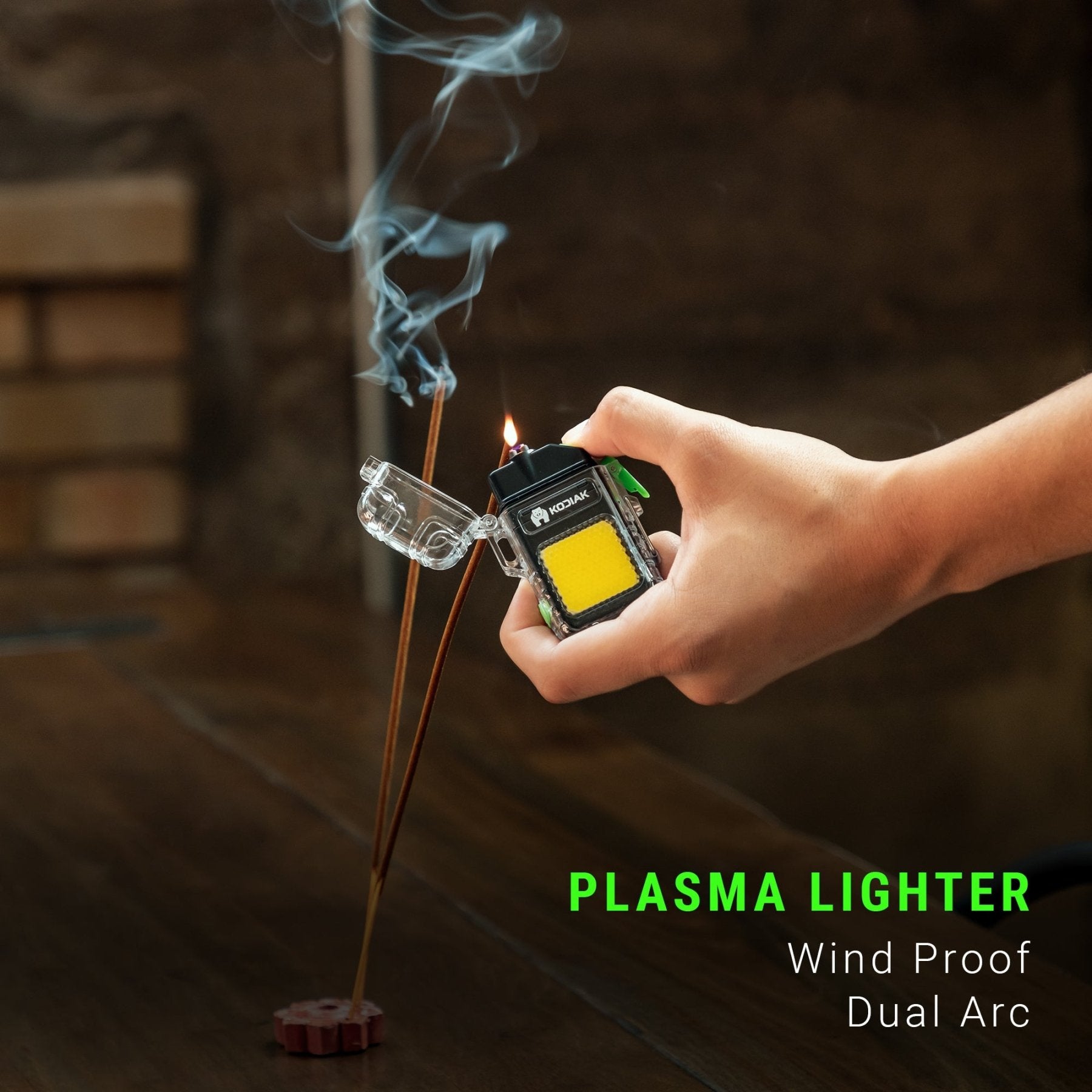 Kodiak® Kampfire Rechargeable Plasma Lighter w/ Task Light - LitezAll - Work Lights - 3