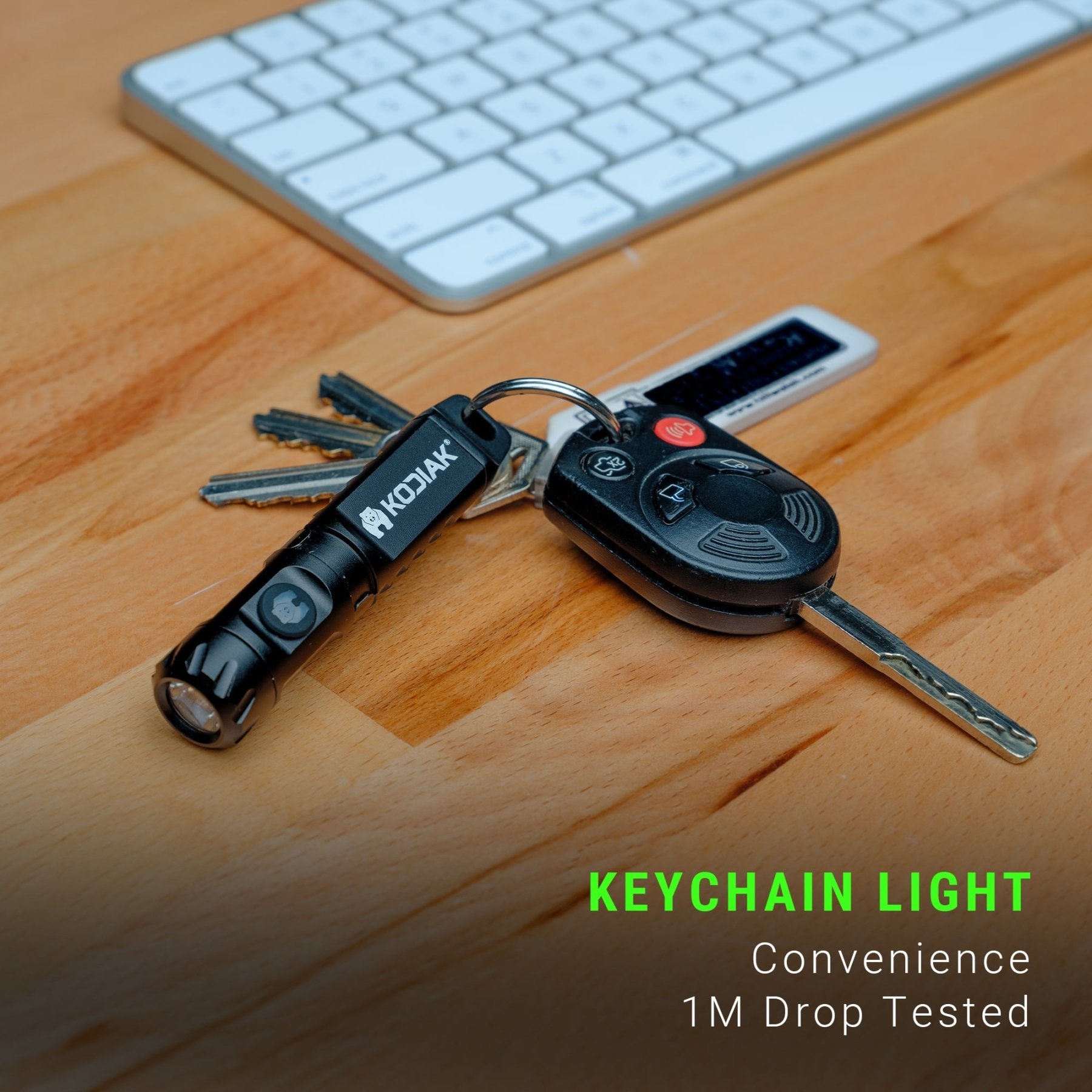 Kodiak® Keychain Flashlight with Clip - LitezAll