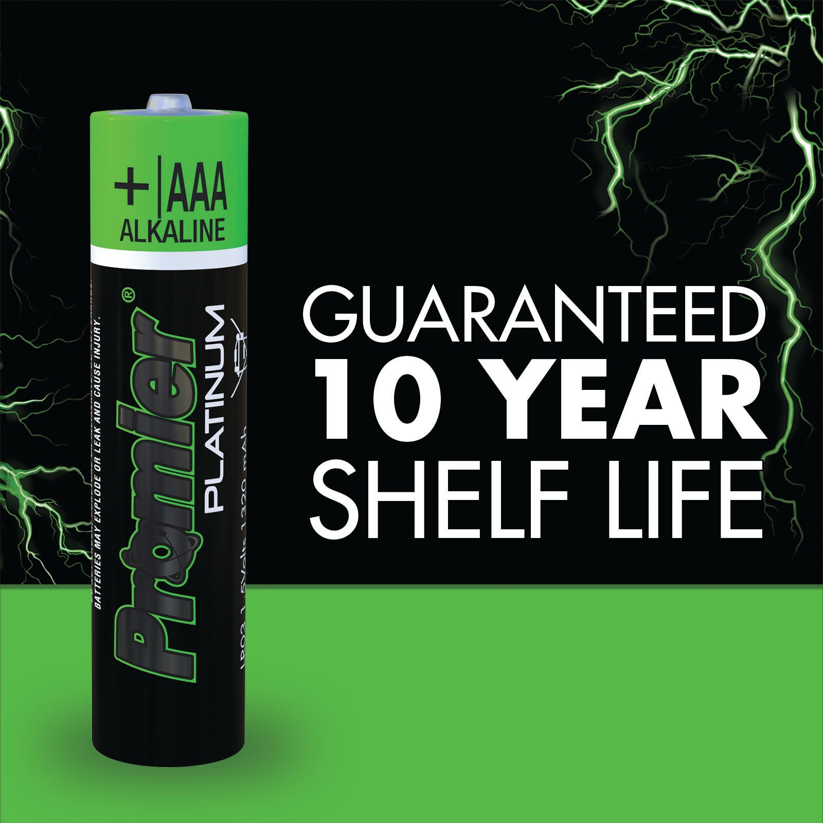 Promier® AAA Platinum Alkaline Battery 20 Pack - LitezAll