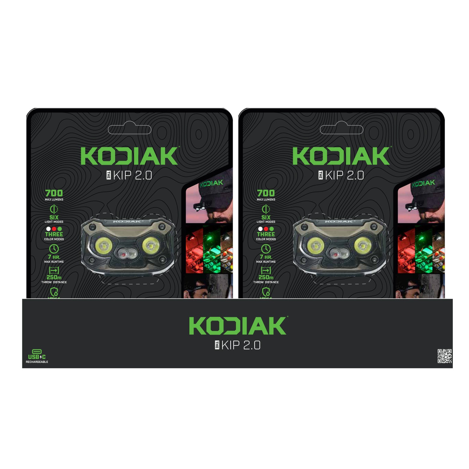 Kodiak® Kip 2.0 Rechargeable Six Mode LED headlamp - LitezAll