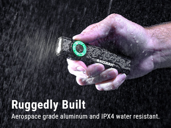 Kodiak® Krux Rechargeable Low Profile Flashlight with UV and Red