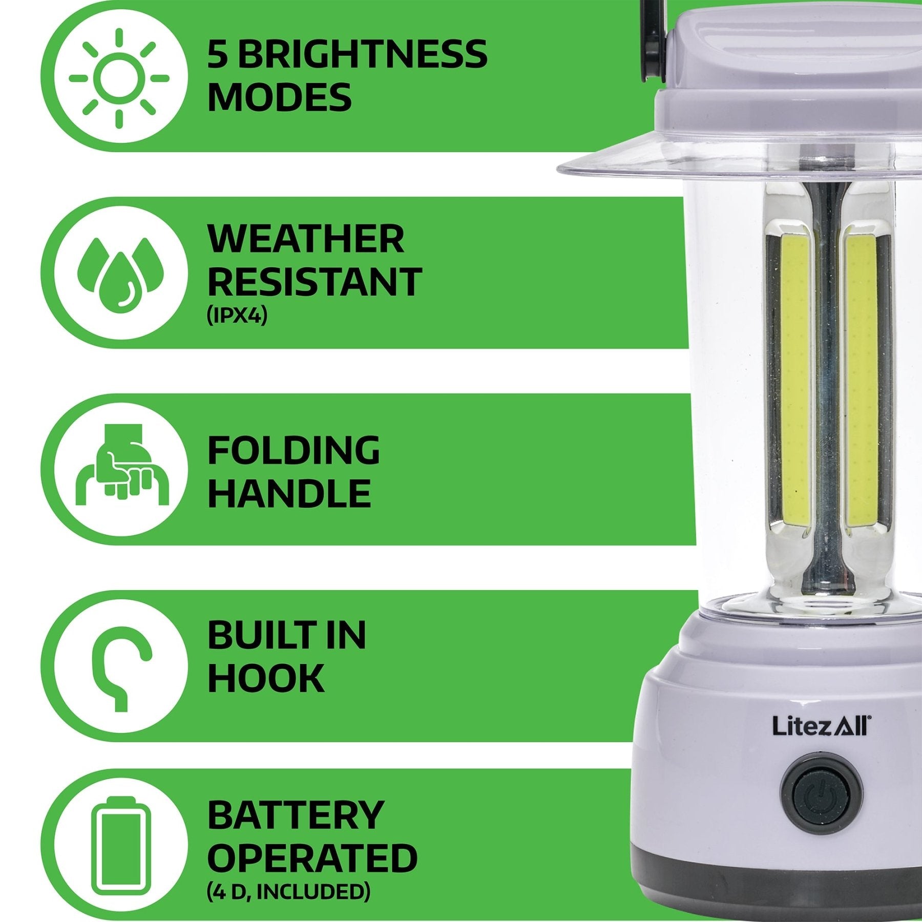 LitezAll® 2000 Lumen Lantern - LitezAll - Lanterns - 5
