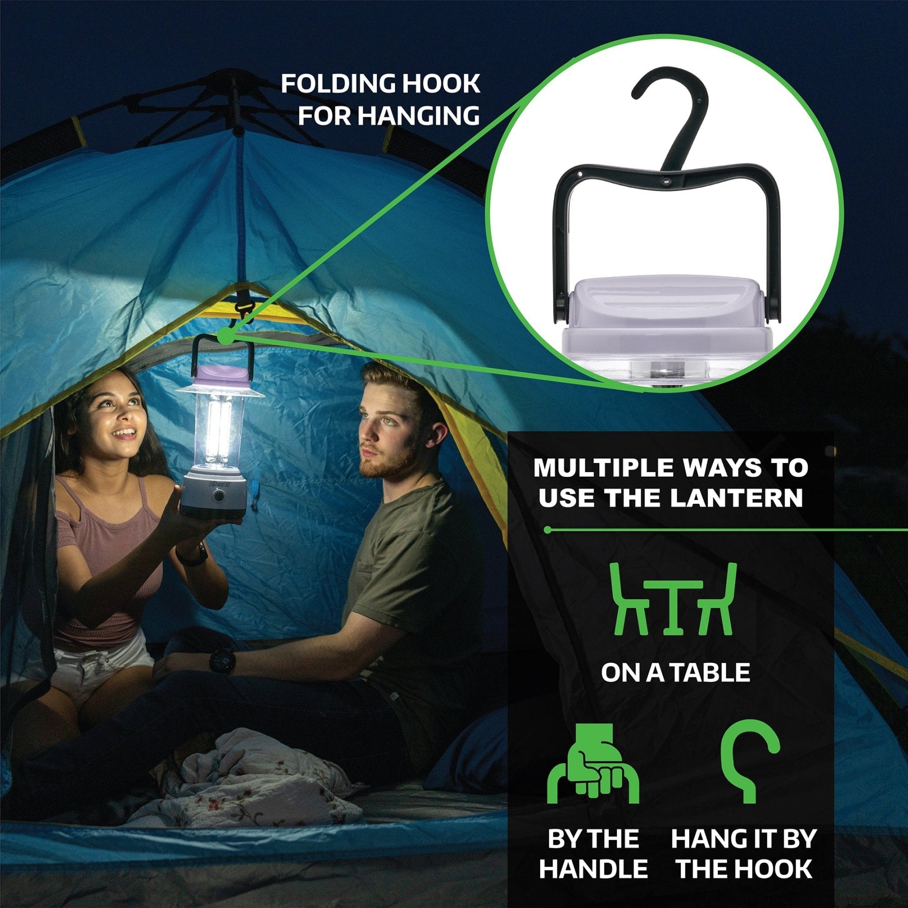 LitezAll 2000 Lumen Lantern - LitezAll